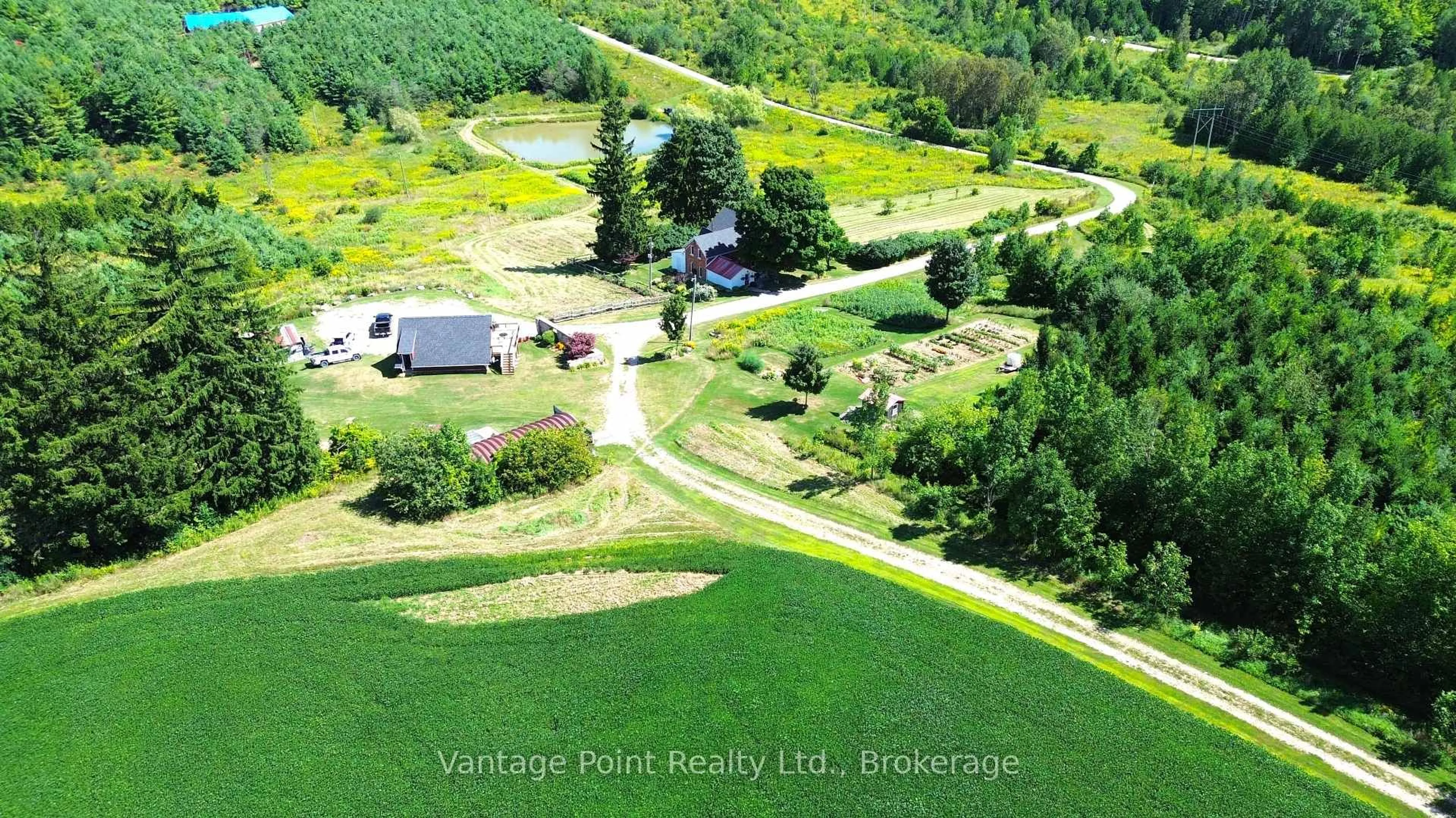 A pic from outside/outdoor area/front of a property/back of a property/a pic from drone, water/lake/river/ocean view for 557440 4th Concession, Meaford Ontario N4K 5N8