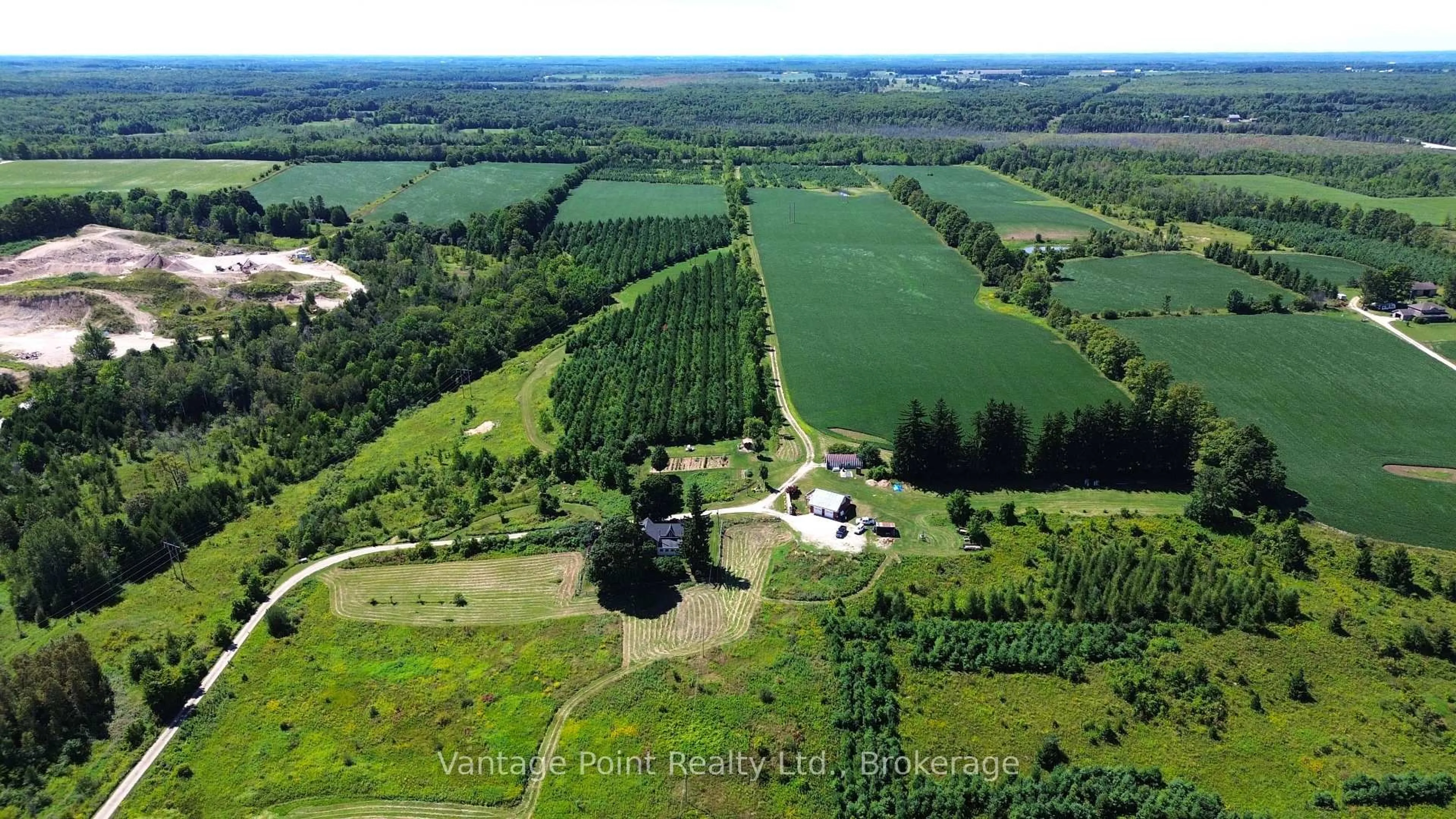 A pic from outside/outdoor area/front of a property/back of a property/a pic from drone, water/lake/river/ocean view for 557440 4th Concession, Meaford Ontario N4K 5N8
