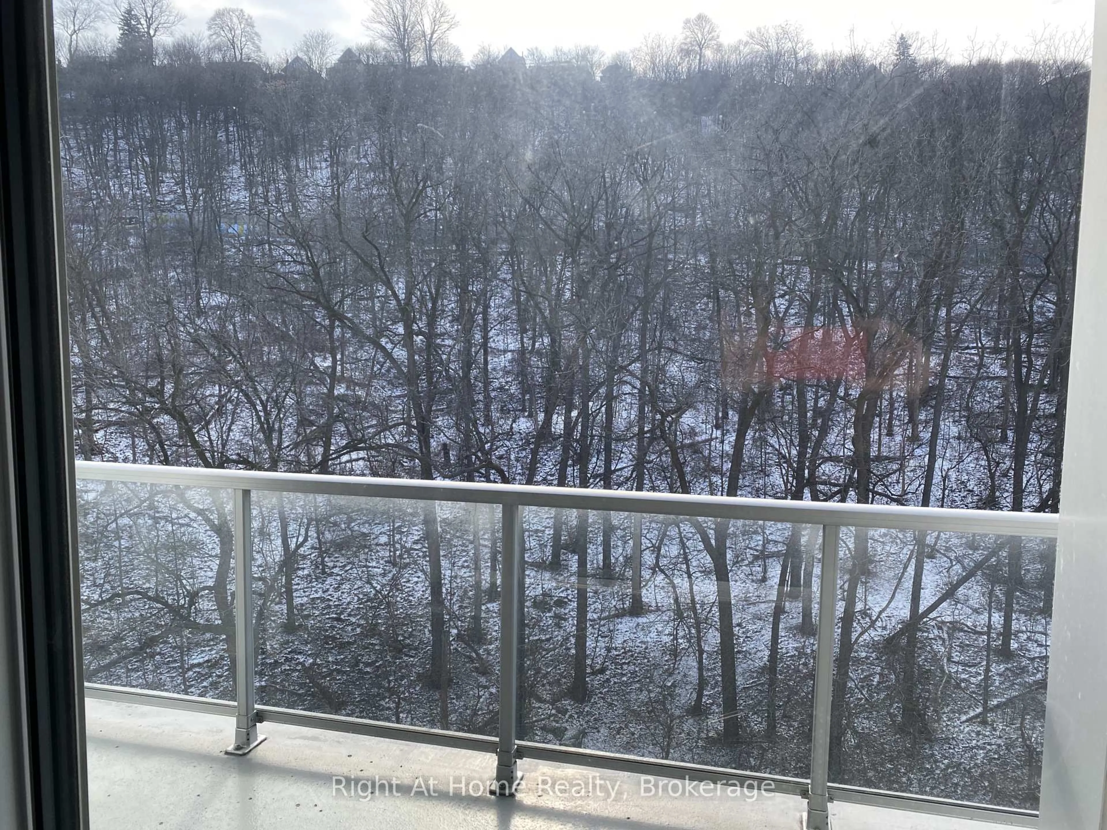 Balcony in the apartment, city buildings view from balcony for 455 Charlton Ave #606, Hamilton Ontario L8N 0B2