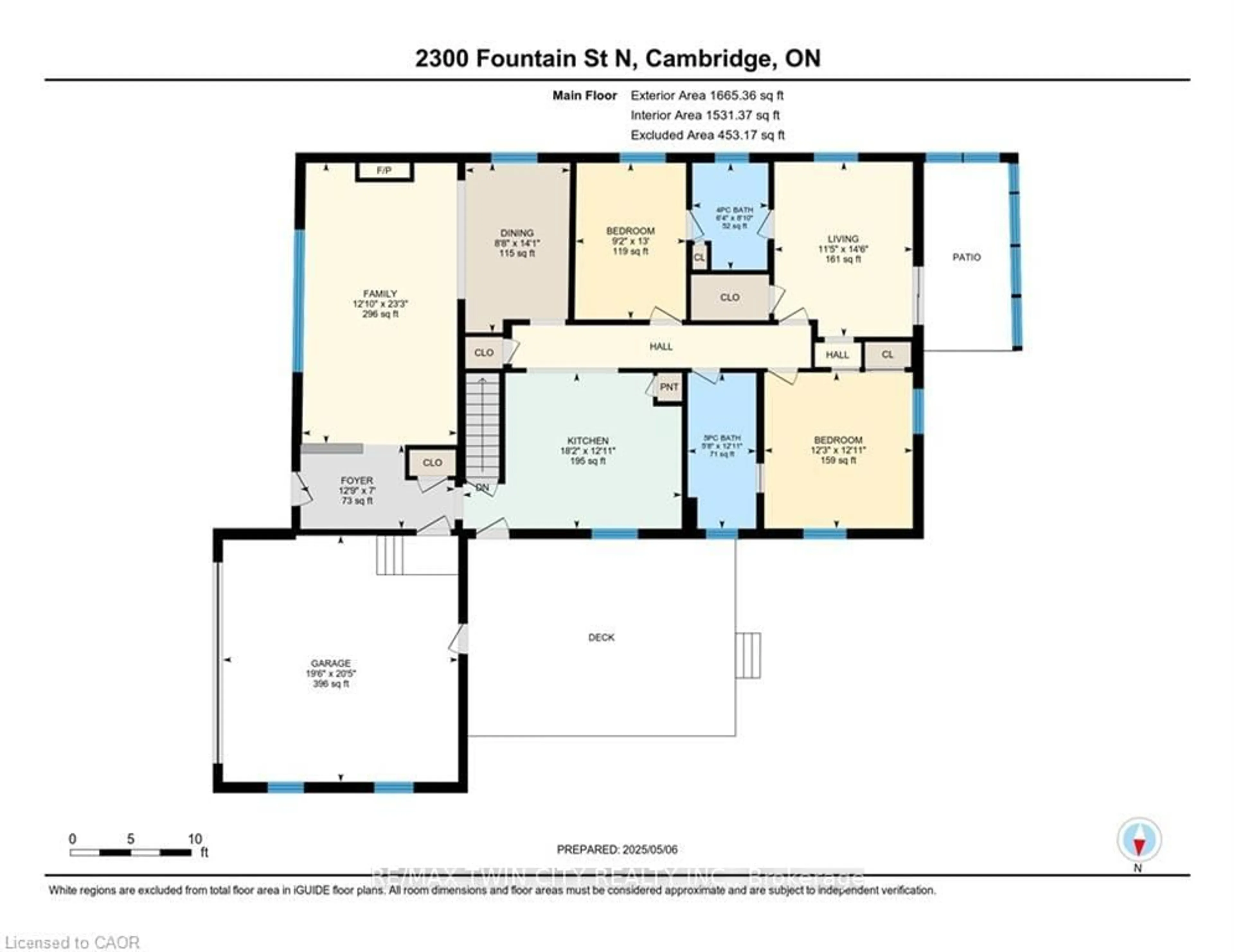 Floor plan for 2300 Fountain St, Cambridge Ontario N3H 4R7