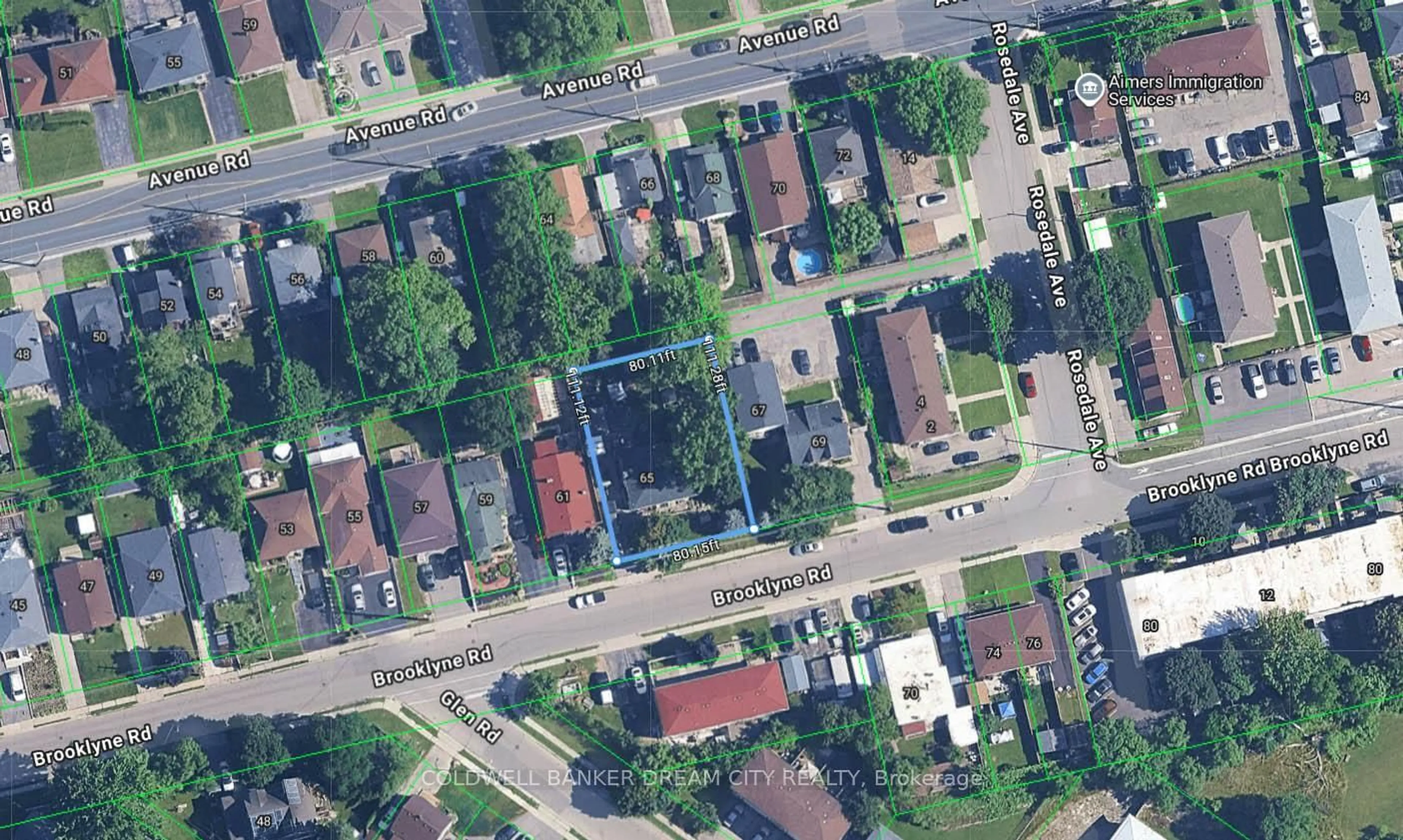 A pic from outside/outdoor area/front of a property/back of a property/a pic from drone, street for 65 BROOKLYNE Rd, Cambridge Ontario N1R 1C6