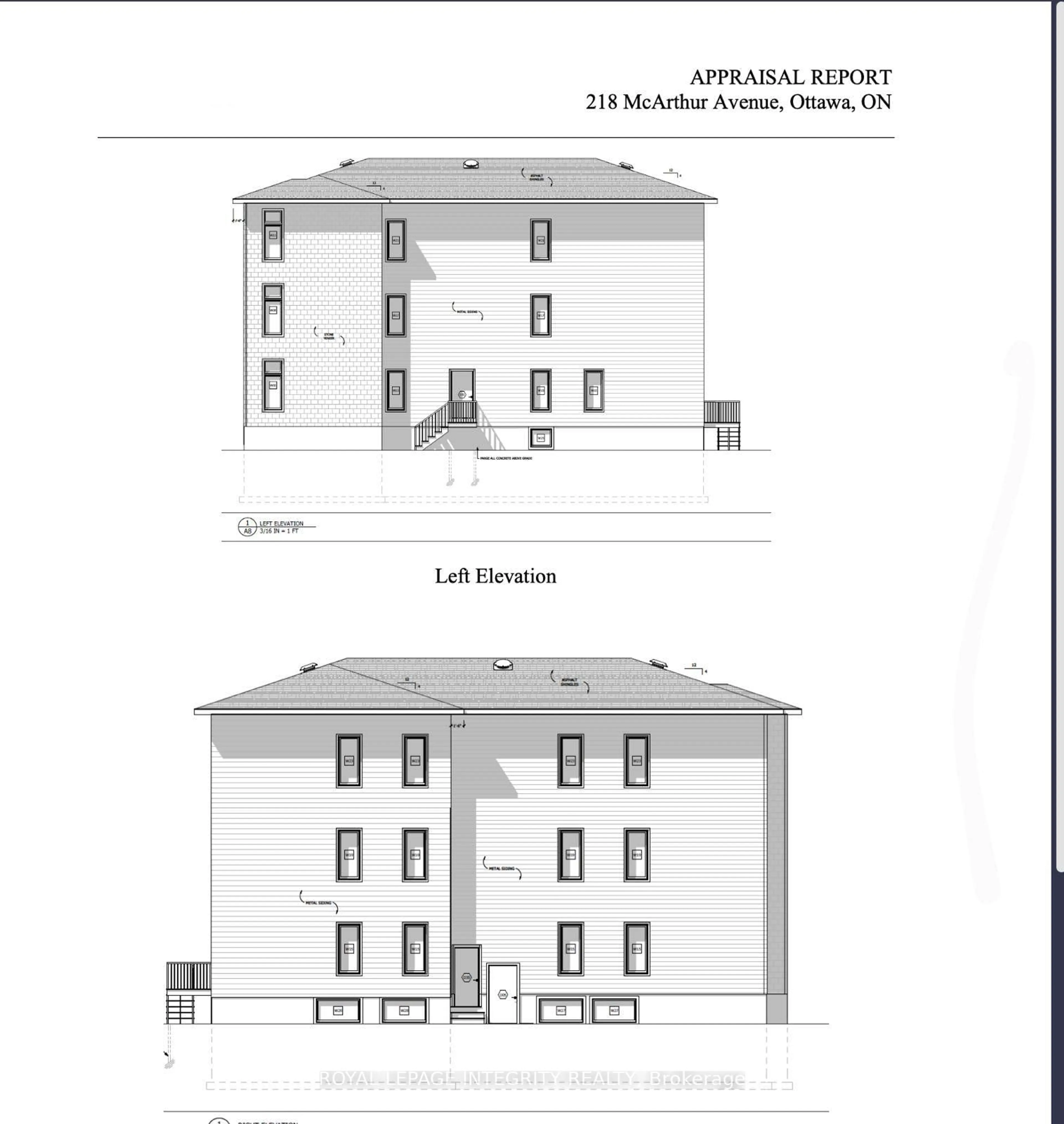 Floor plan for 218-220 Mcarthur Ave, Ottawa Ontario K1L 6P5