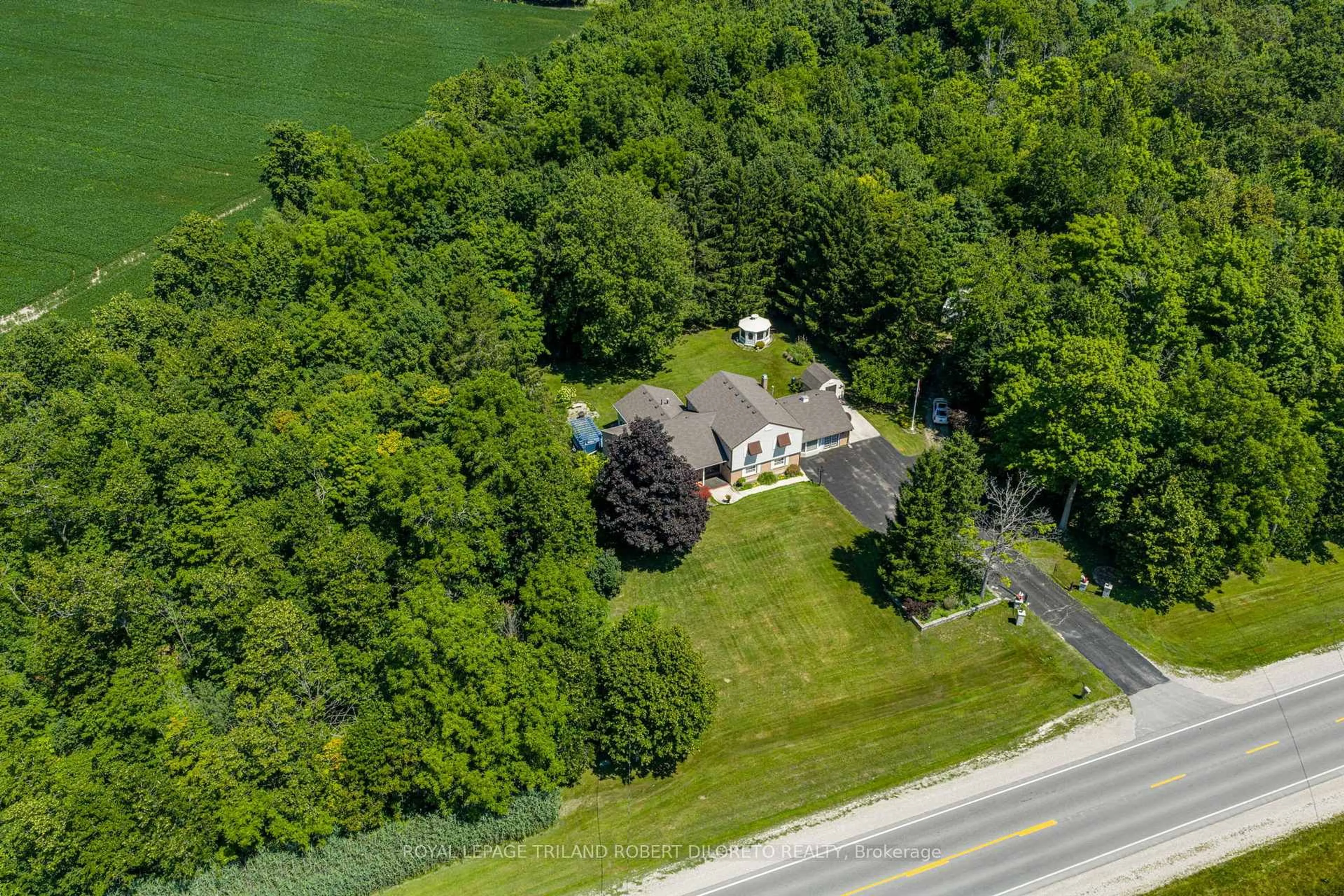 A pic from outside/outdoor area/front of a property/back of a property/a pic from drone, street for 6186 EGREMONT Dr, Middlesex Centre Ontario N0L 1R0