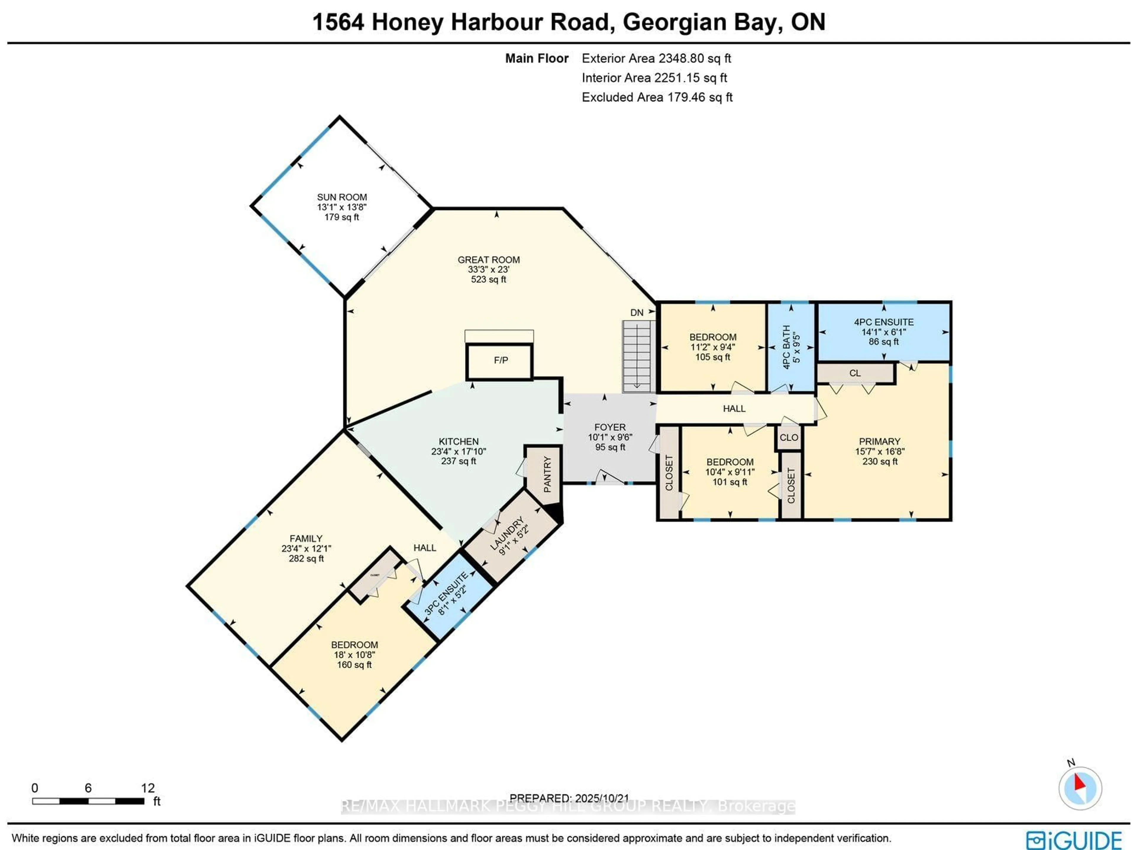 Floor plan for 1564 Honey Harbour Rd, Georgian Bay Ontario L0K 1S0