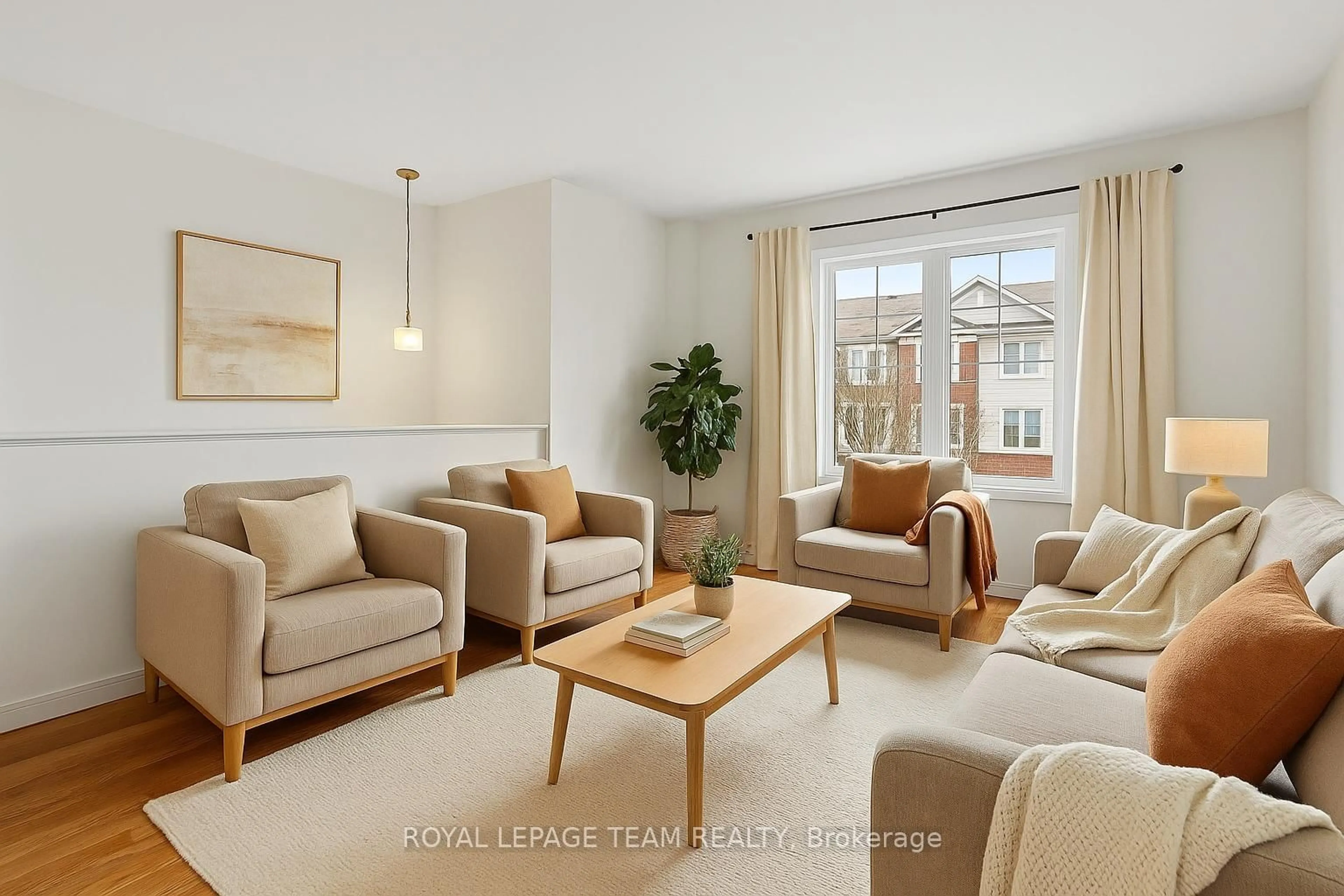 Living room with furniture, unknown for 114 WHARHOL Private, Ottawa Ontario K2H 1G6