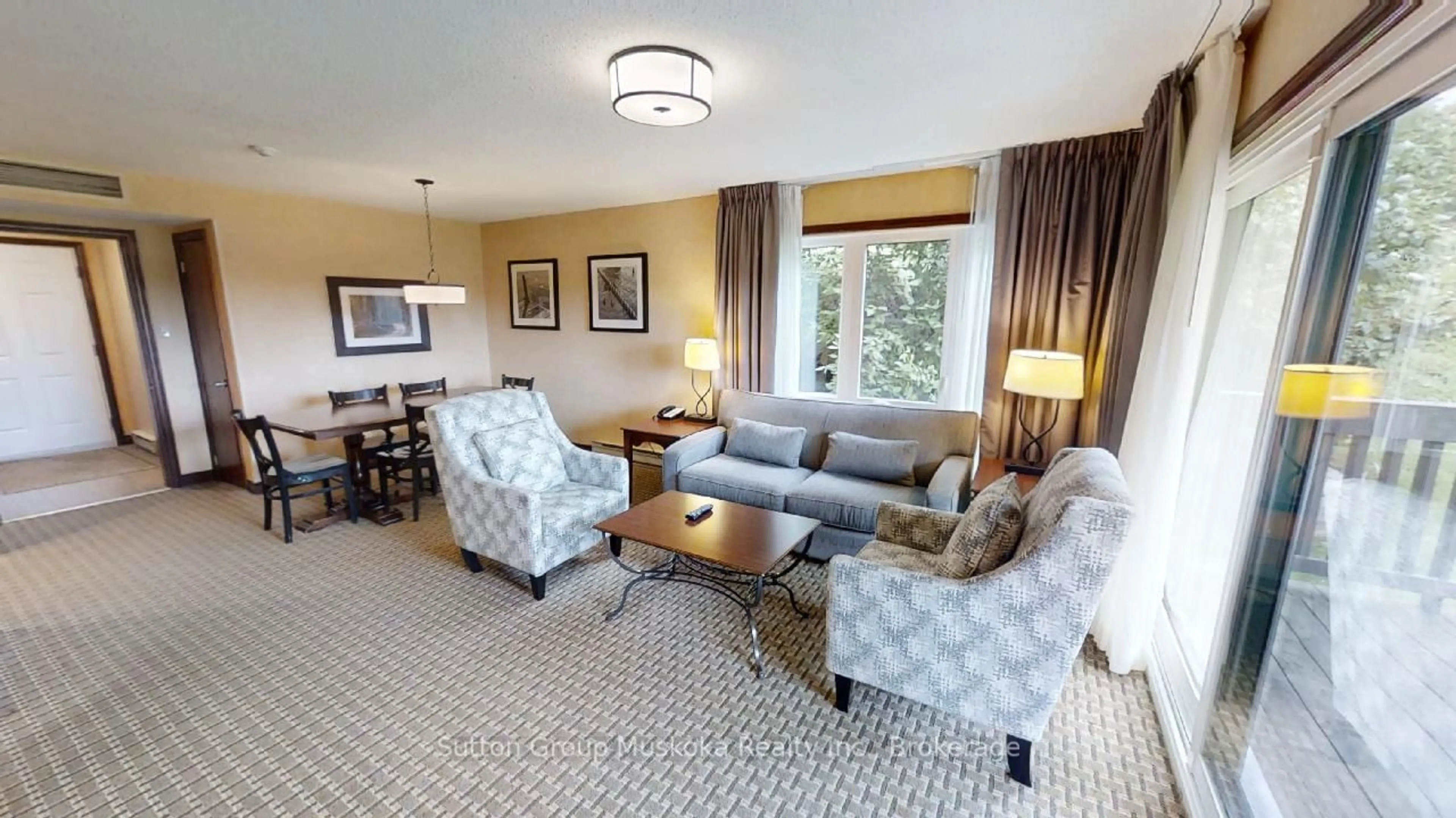 Living room with furniture, unknown for 31-101 The Greens Dr, Huntsville Ontario P1H 2E8