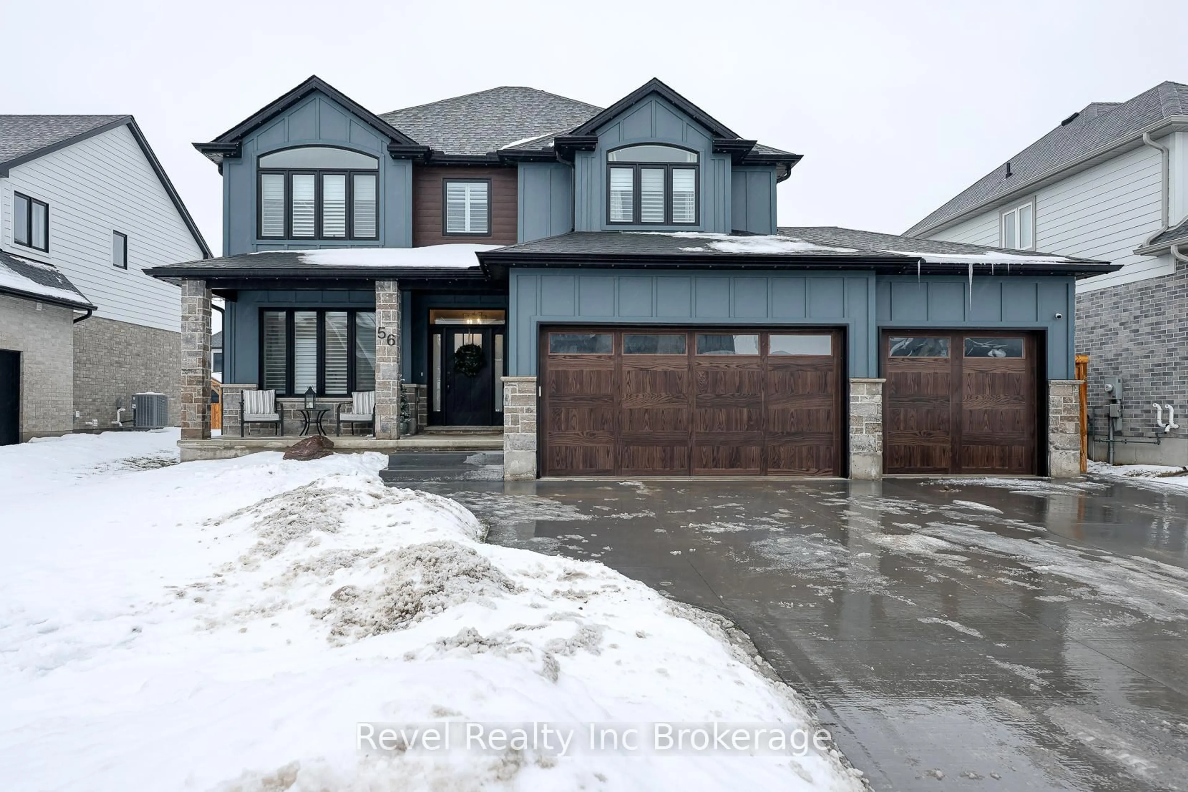 Home with brick exterior material, street for 56 Hazelwood Pass, Thames Centre Ontario N0L 1G2