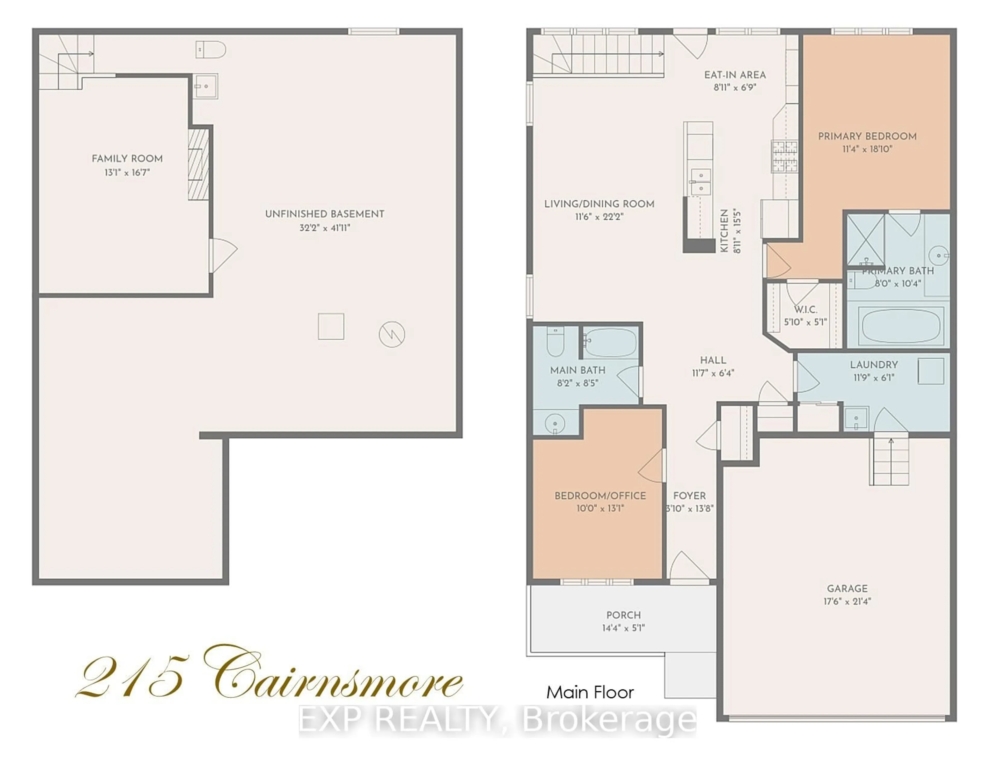 Floor plan for 215 Cairnsmore Circ, Ottawa Ontario K2J 0G5