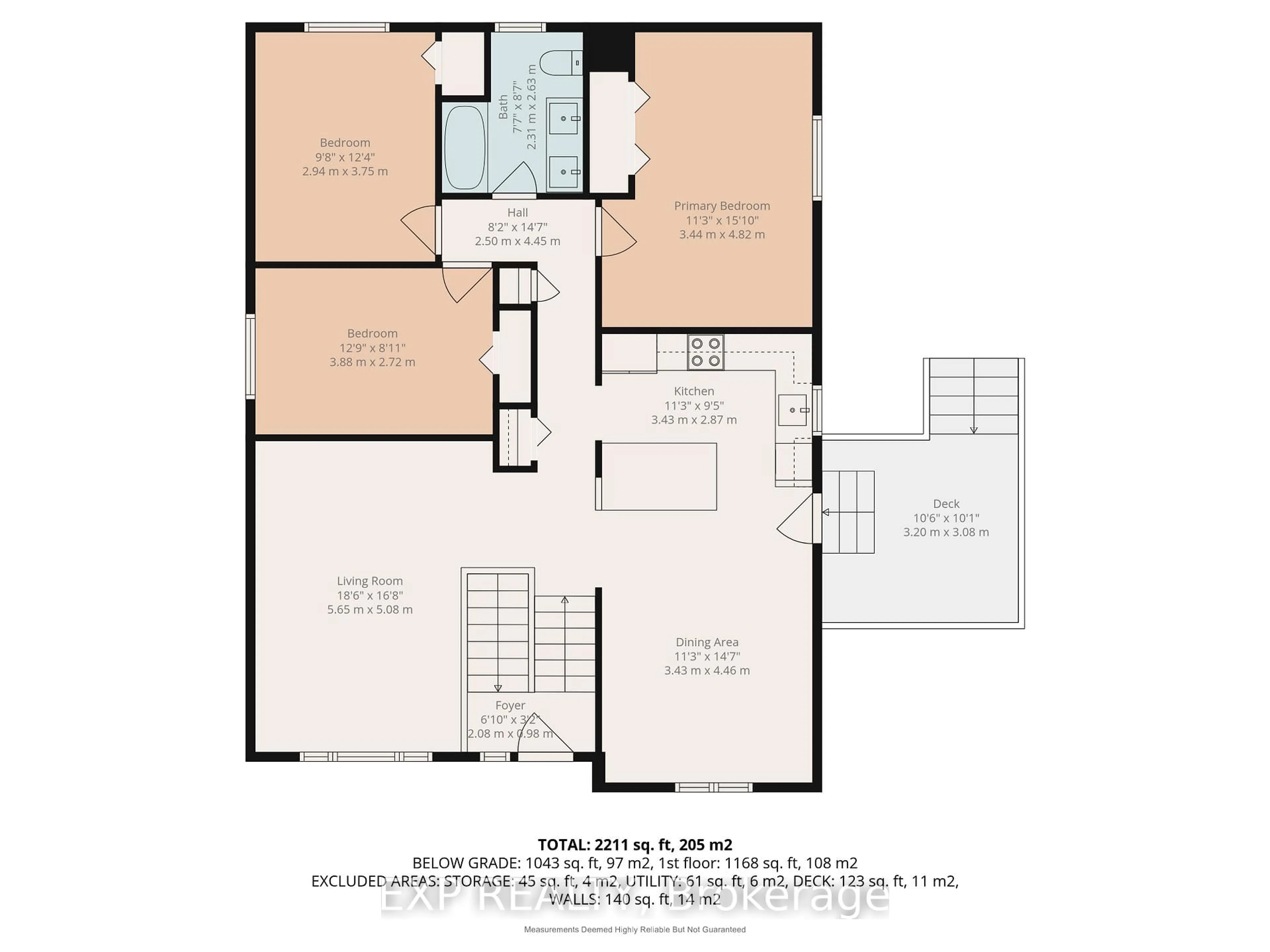 Floor plan for 136 North Murray St, Quinte West Ontario K8V 6R2
