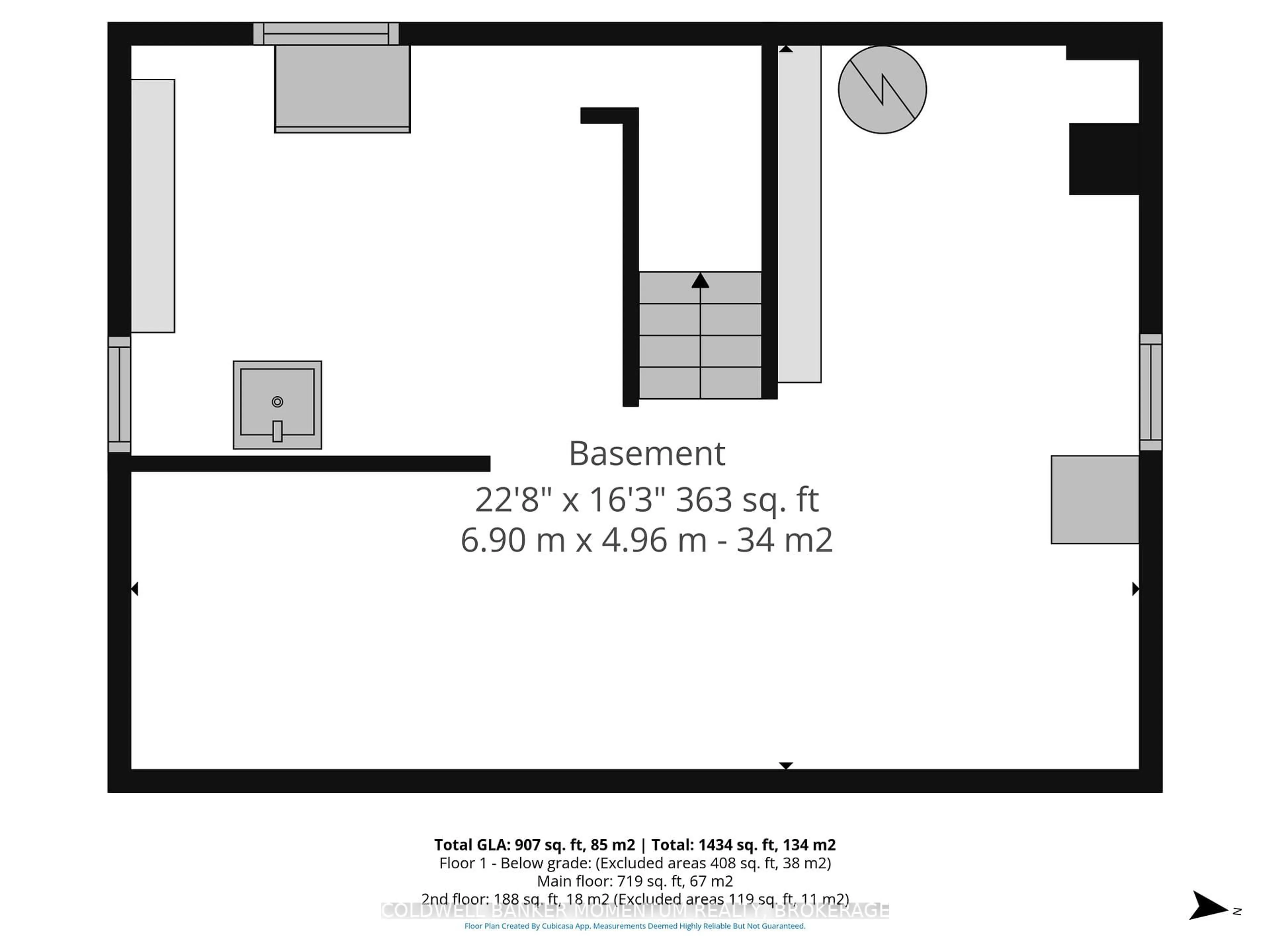 Floor plan for 17 James St, Norfolk Ontario N3Y 1E1