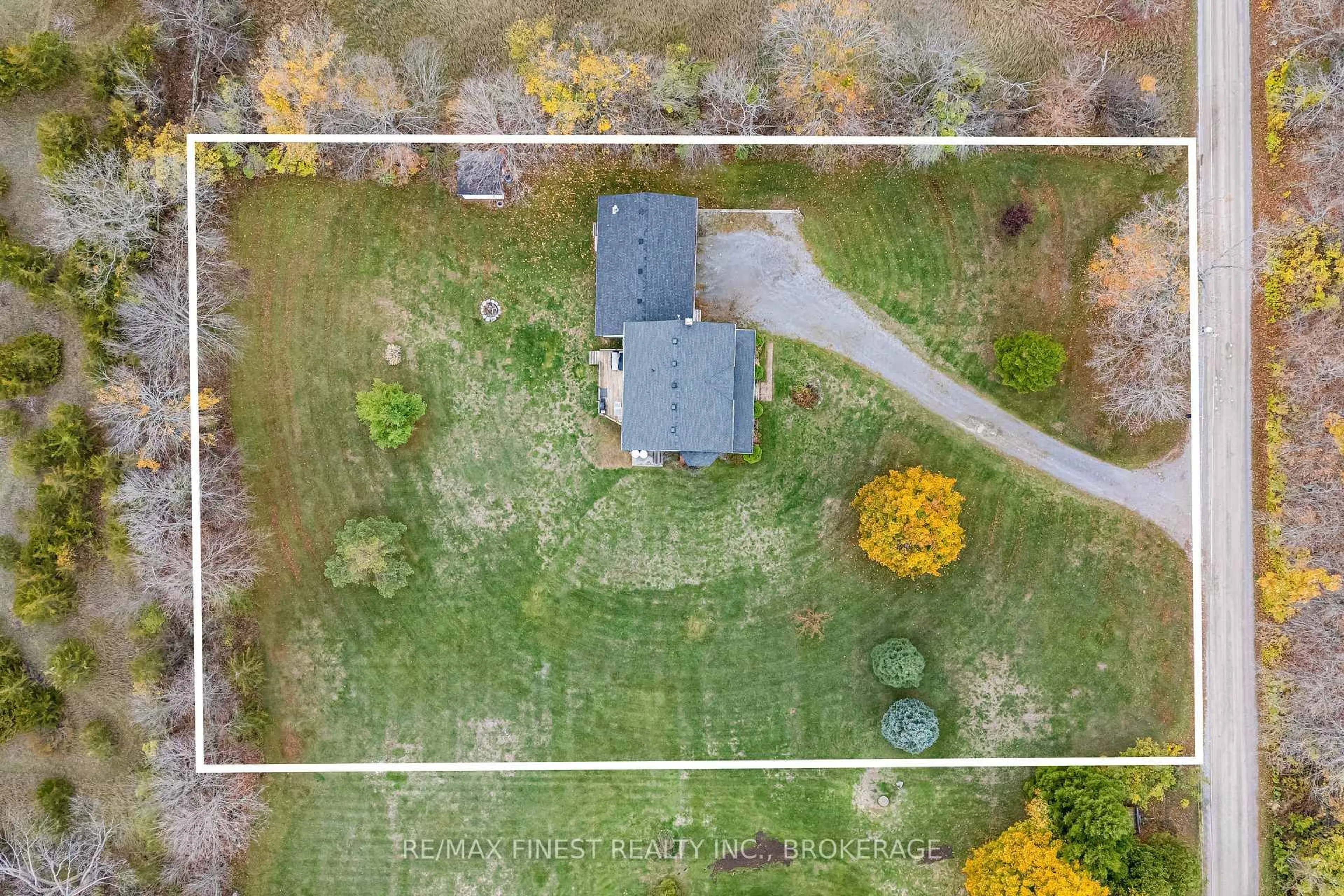 A pic from outside/outdoor area/front of a property/back of a property/a pic from drone, street for 176 Youngs Rd, Stone Mills Ontario K0K 2A0