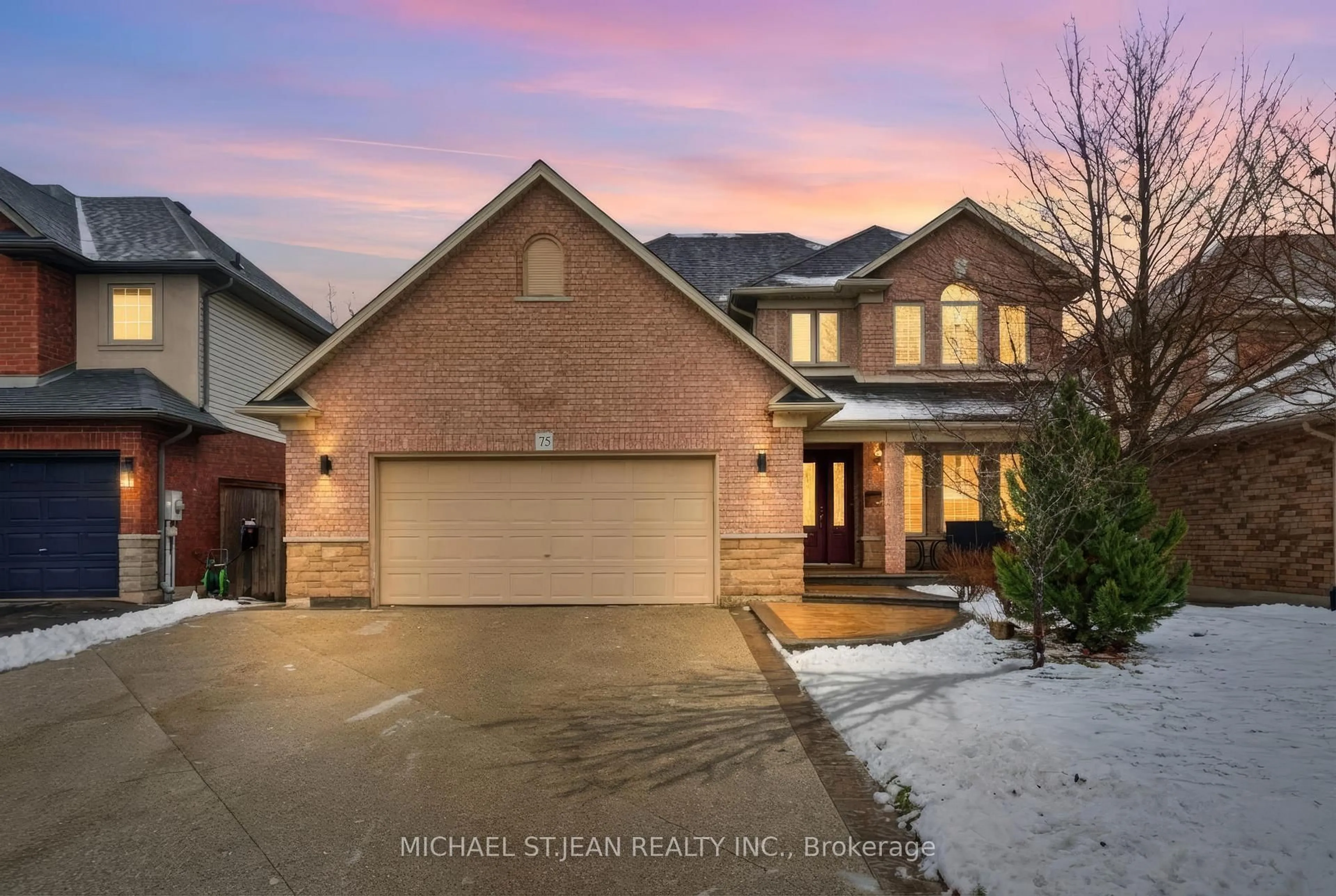 Home with brick exterior material, street for 75 Etherington Cres, Hamilton Ontario L0R 1C0