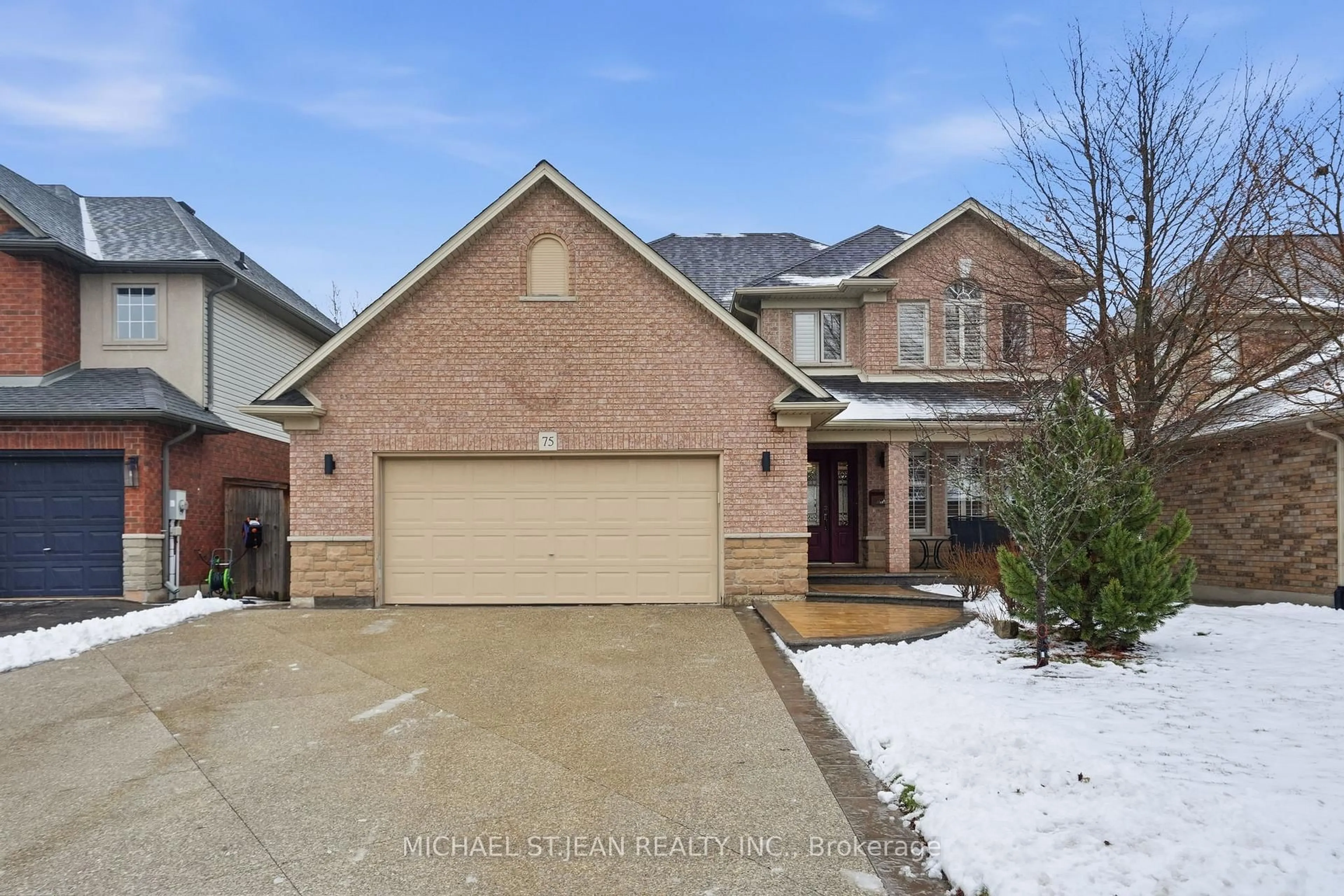 Home with brick exterior material, street for 75 Etherington Cres, Hamilton Ontario L0R 1C0
