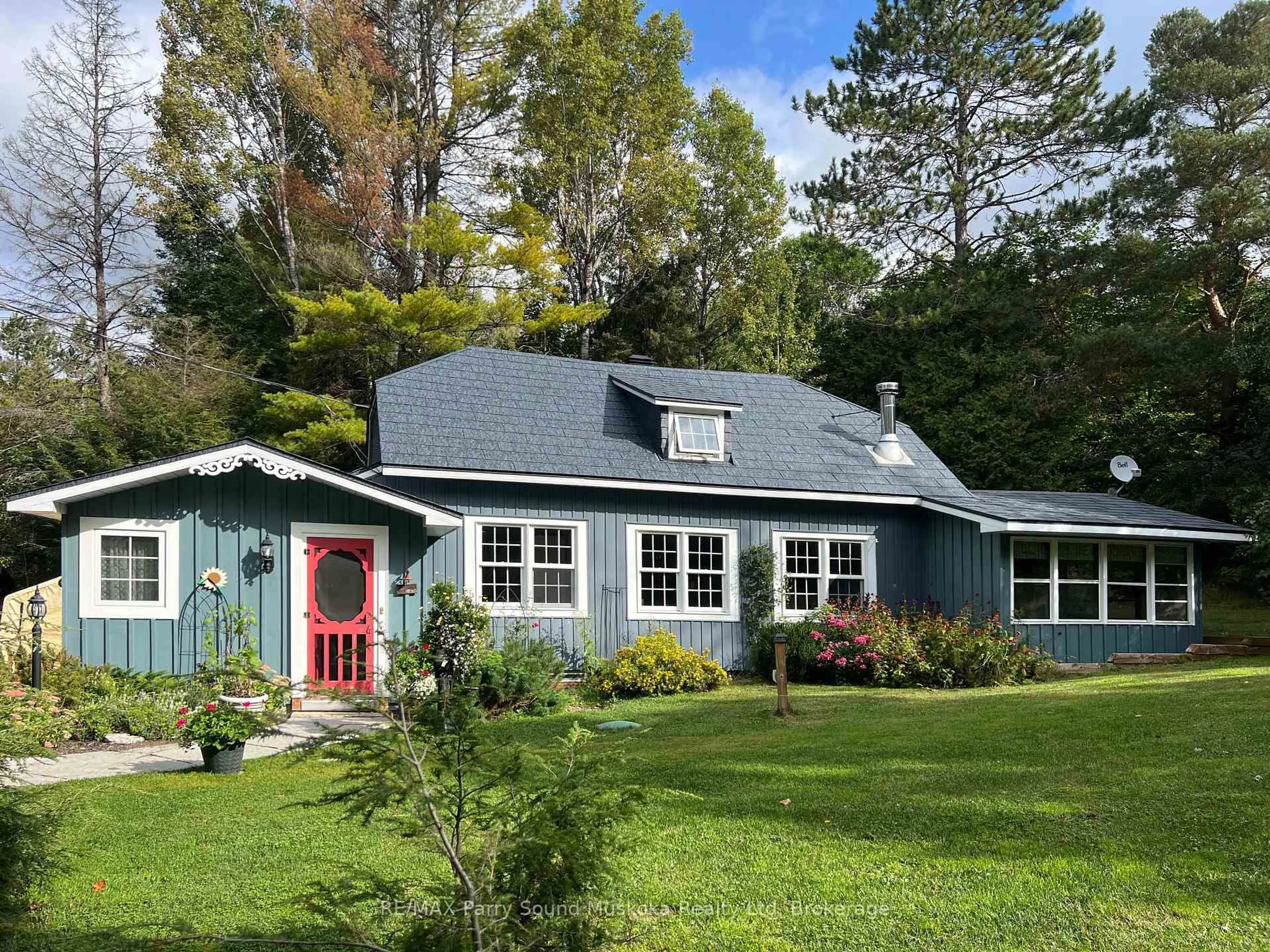 Home with vinyl exterior material, street for 159 Boundary Spur Rd, Whitestone Ontario P0A 1G0