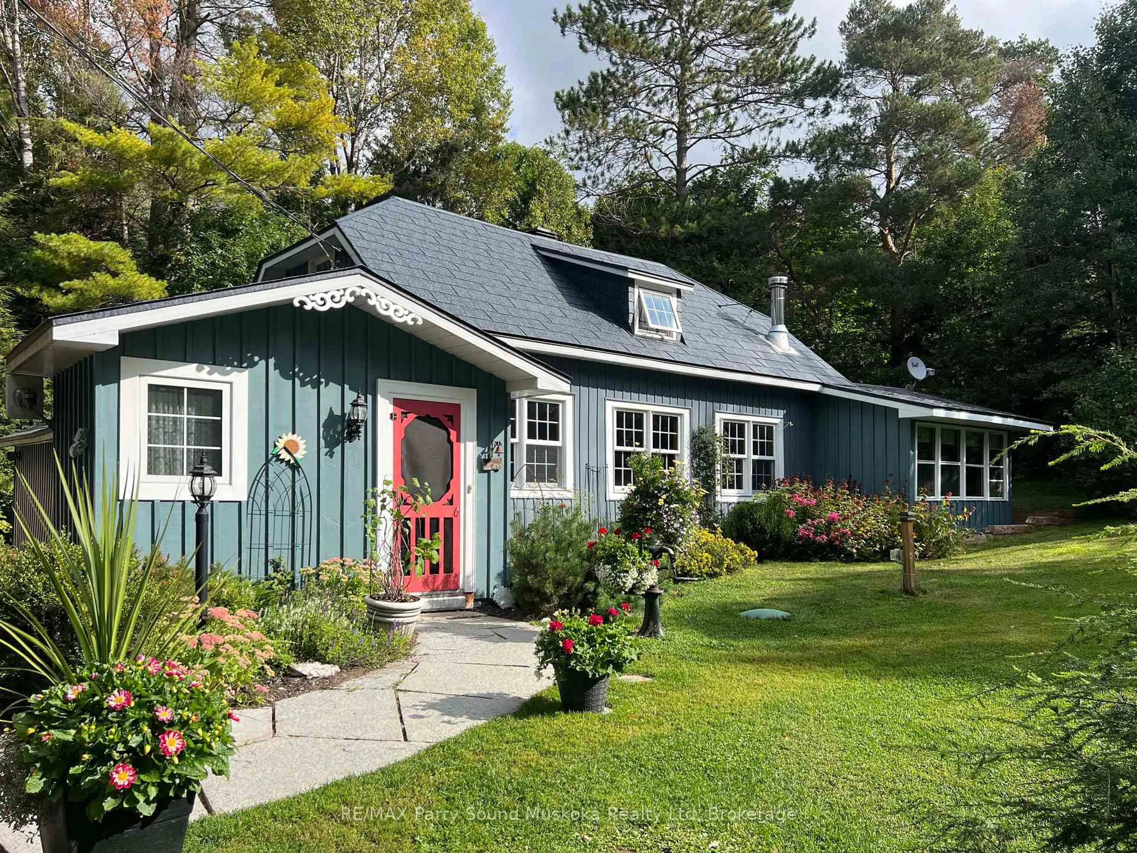 Home with vinyl exterior material, street for 159 Boundary Spur Rd, Whitestone Ontario P0A 1G0