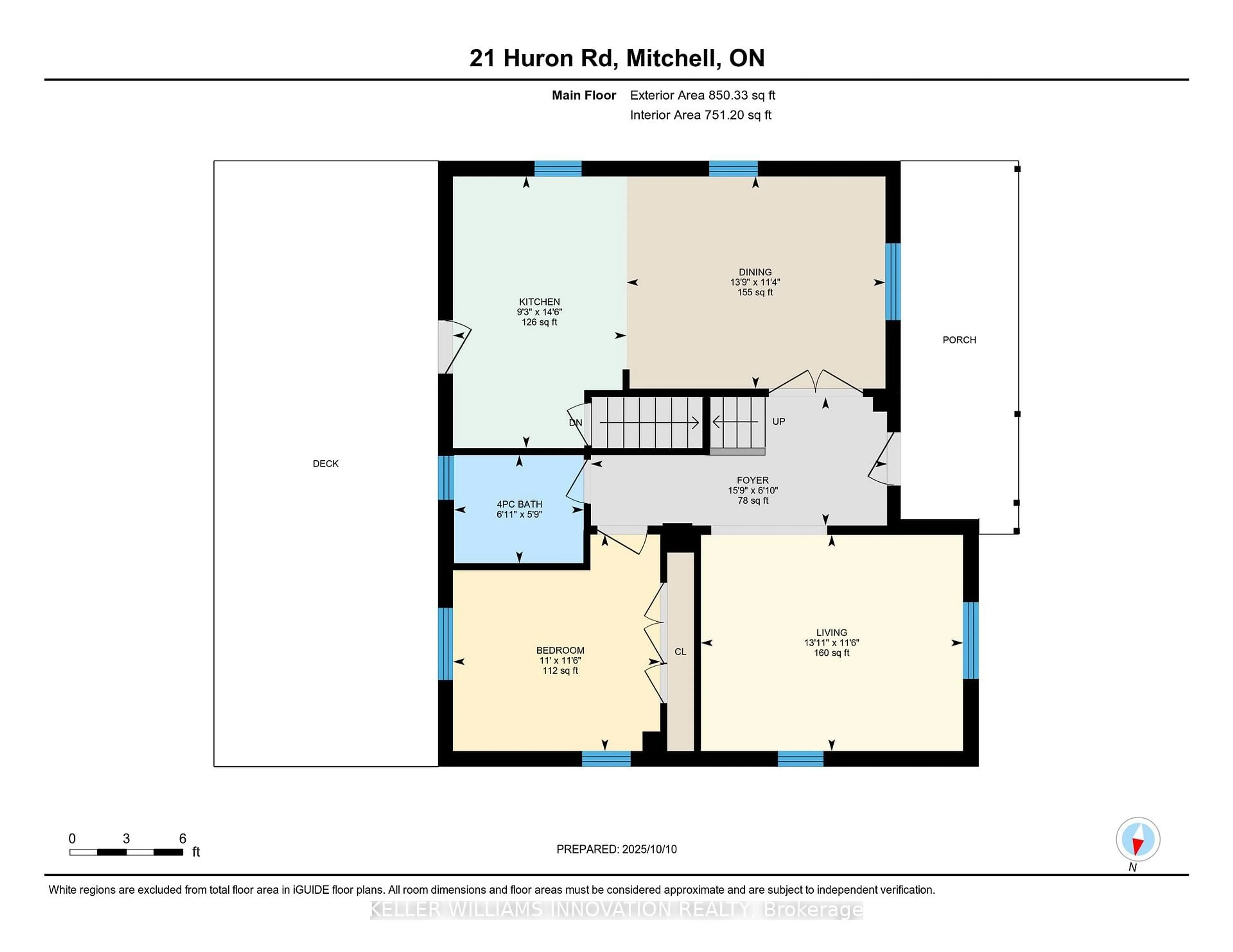Floor plan for 21 Huron Rd, West Perth Ontario N0K 1N0