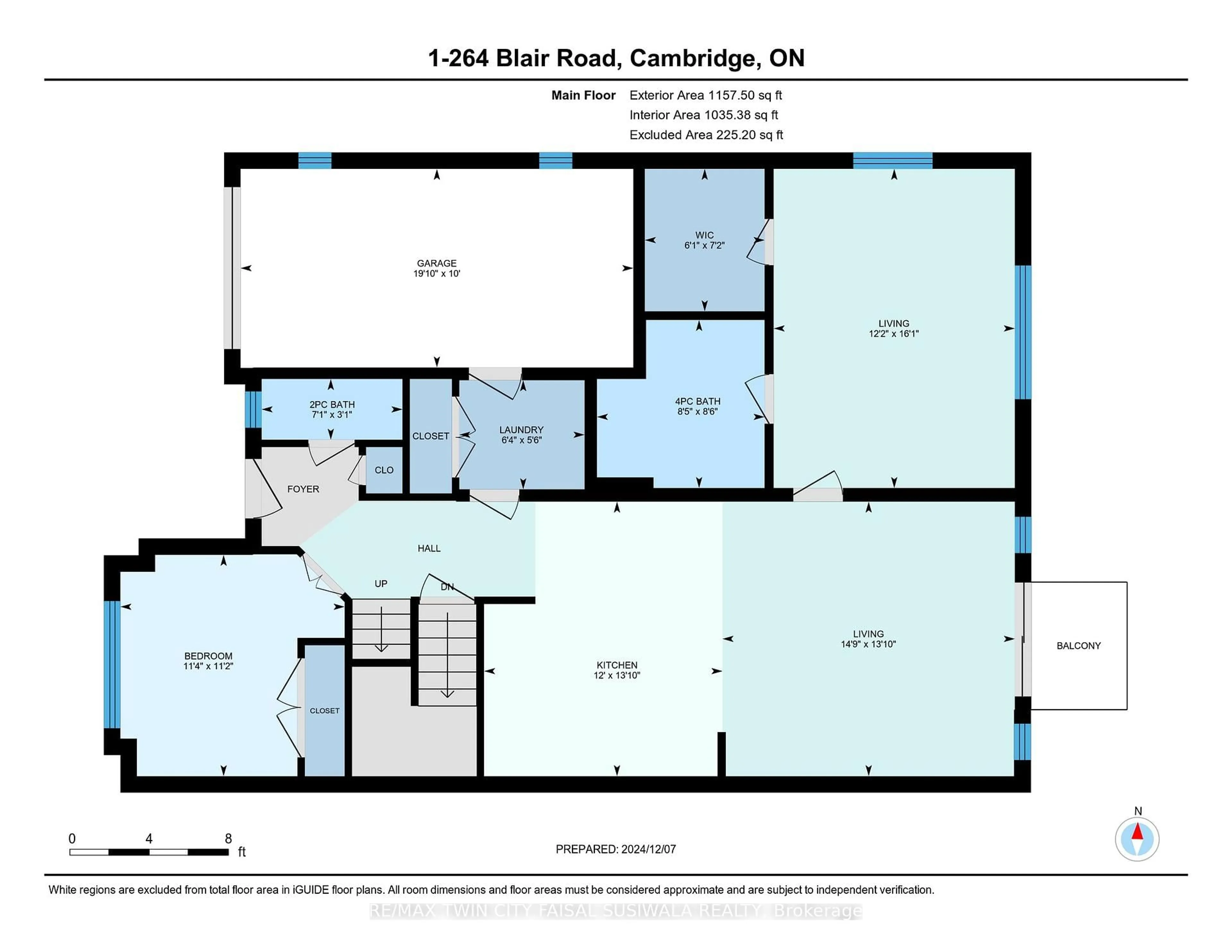Floor plan for 264 Blair Rd #1, Cambridge Ontario N1S 4K9