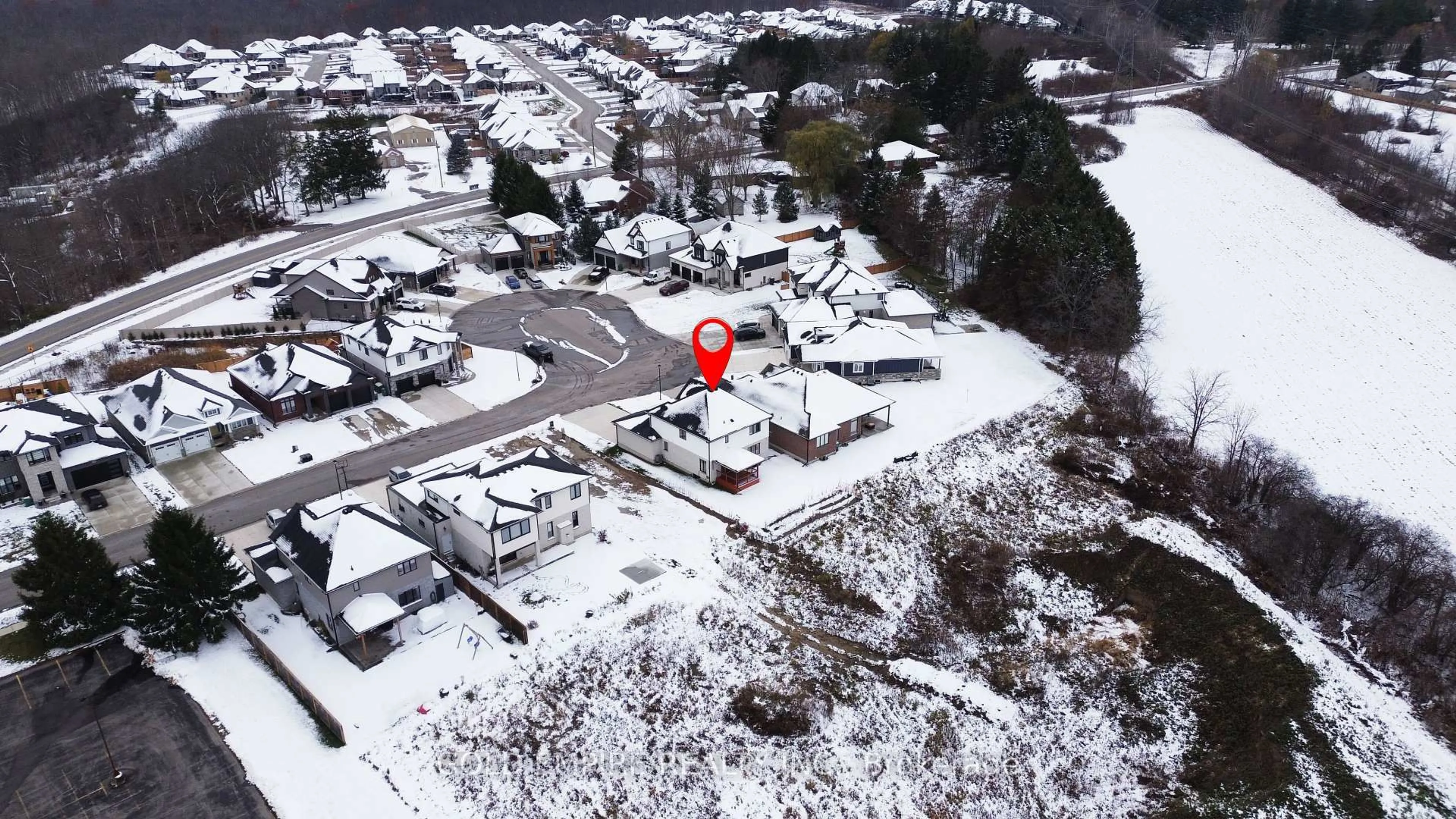 A pic from outside/outdoor area/front of a property/back of a property/a pic from drone, street for 12 REA Crt, Southwold Ontario N6L 1M1