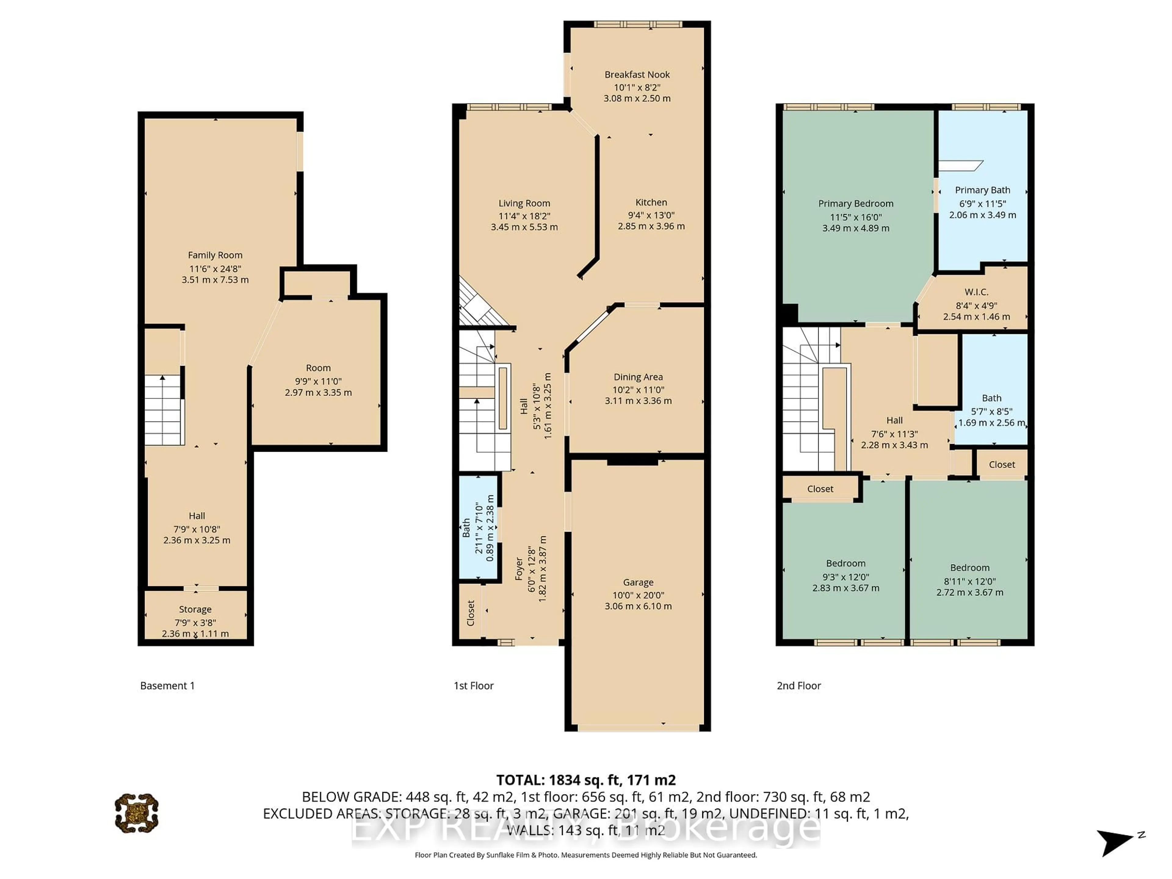 Floor plan for 4596 OGILVIE WALK Cres, Ottawa Ontario K1J 1G6