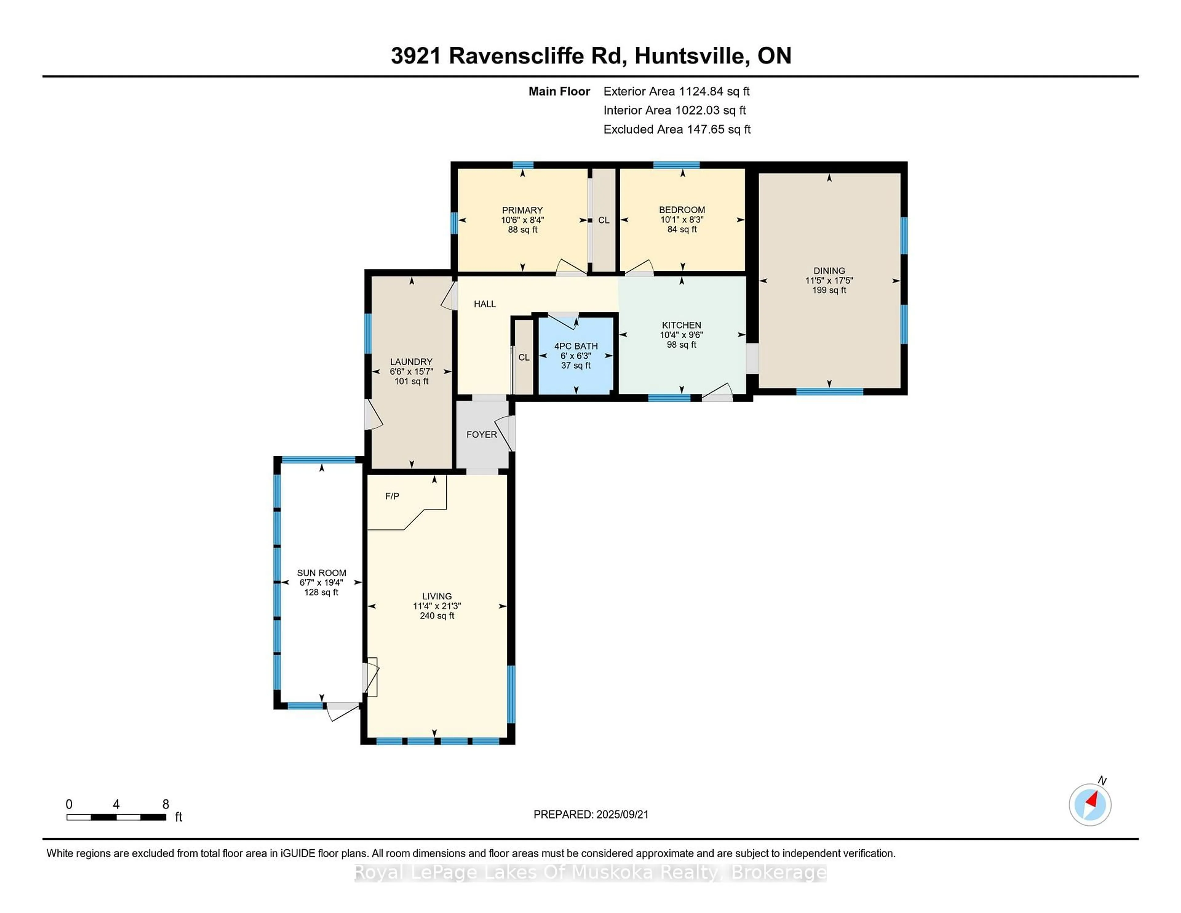 Floor plan for 3921 Ravenscliffe Rd, Huntsville Ontario P1H 2J2