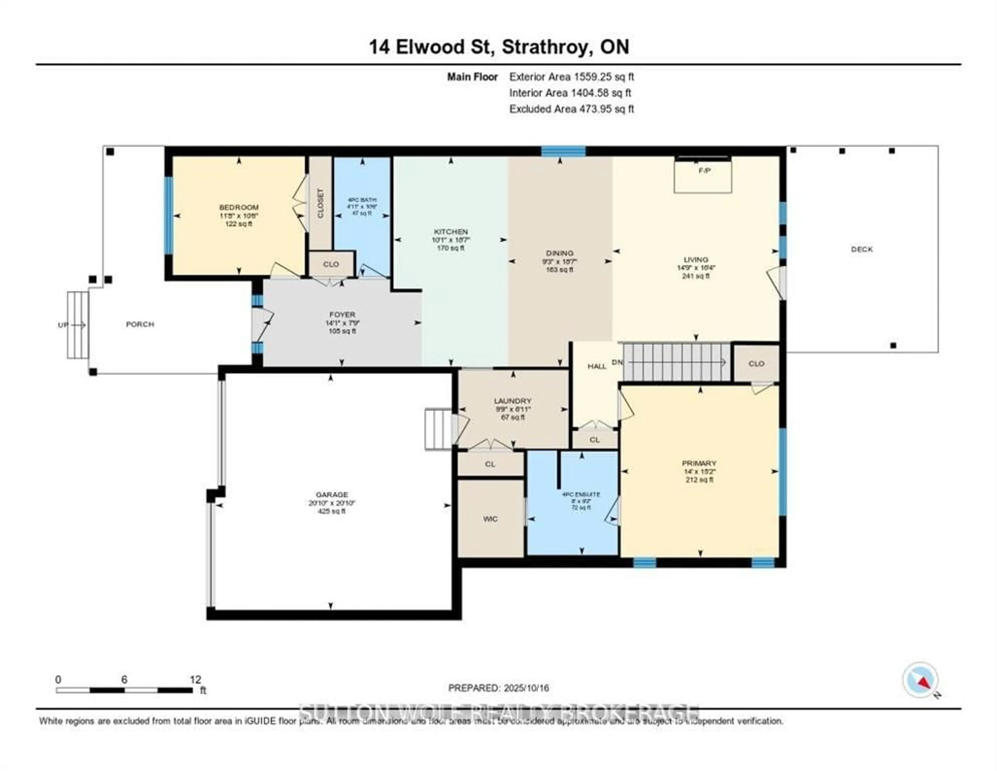 Floor plan for 14 Elwood St, Strathroy-Caradoc Ontario N7G 0G5