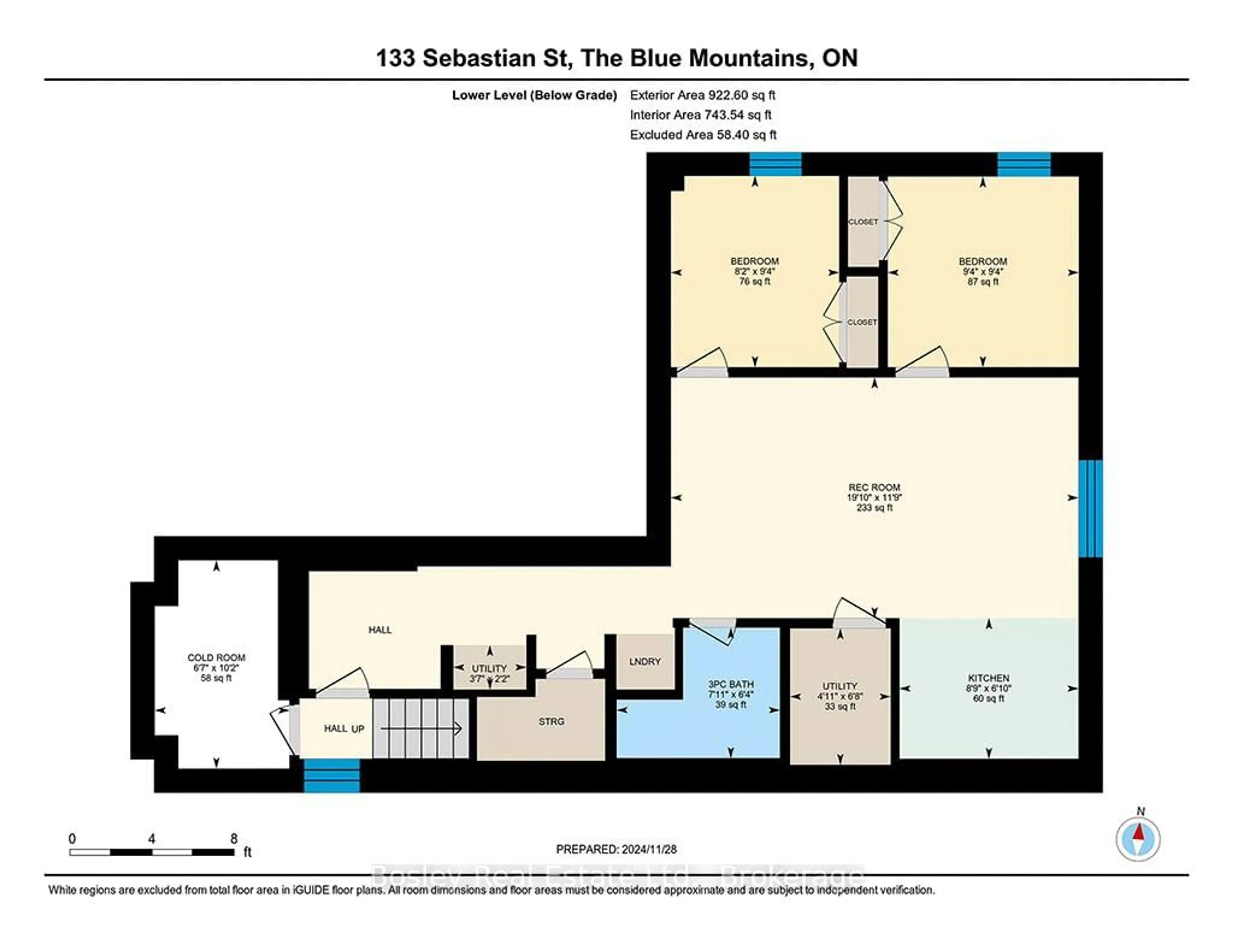 Floor plan for 133 Sebastien St, Blue Mountains Ontario N0H 1J0