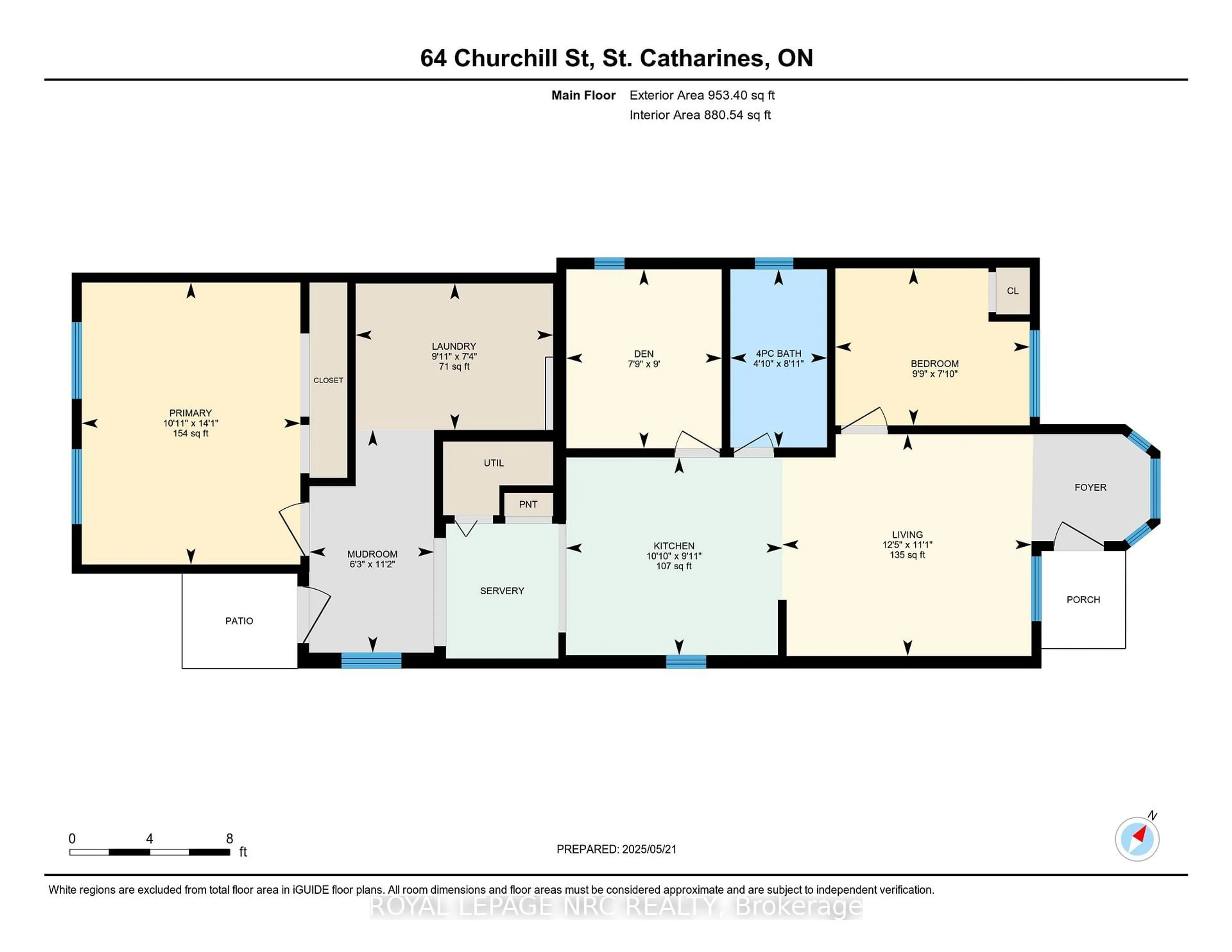 Floor plan for 64 Churchill St, St. Catharines Ontario L2S 2P5