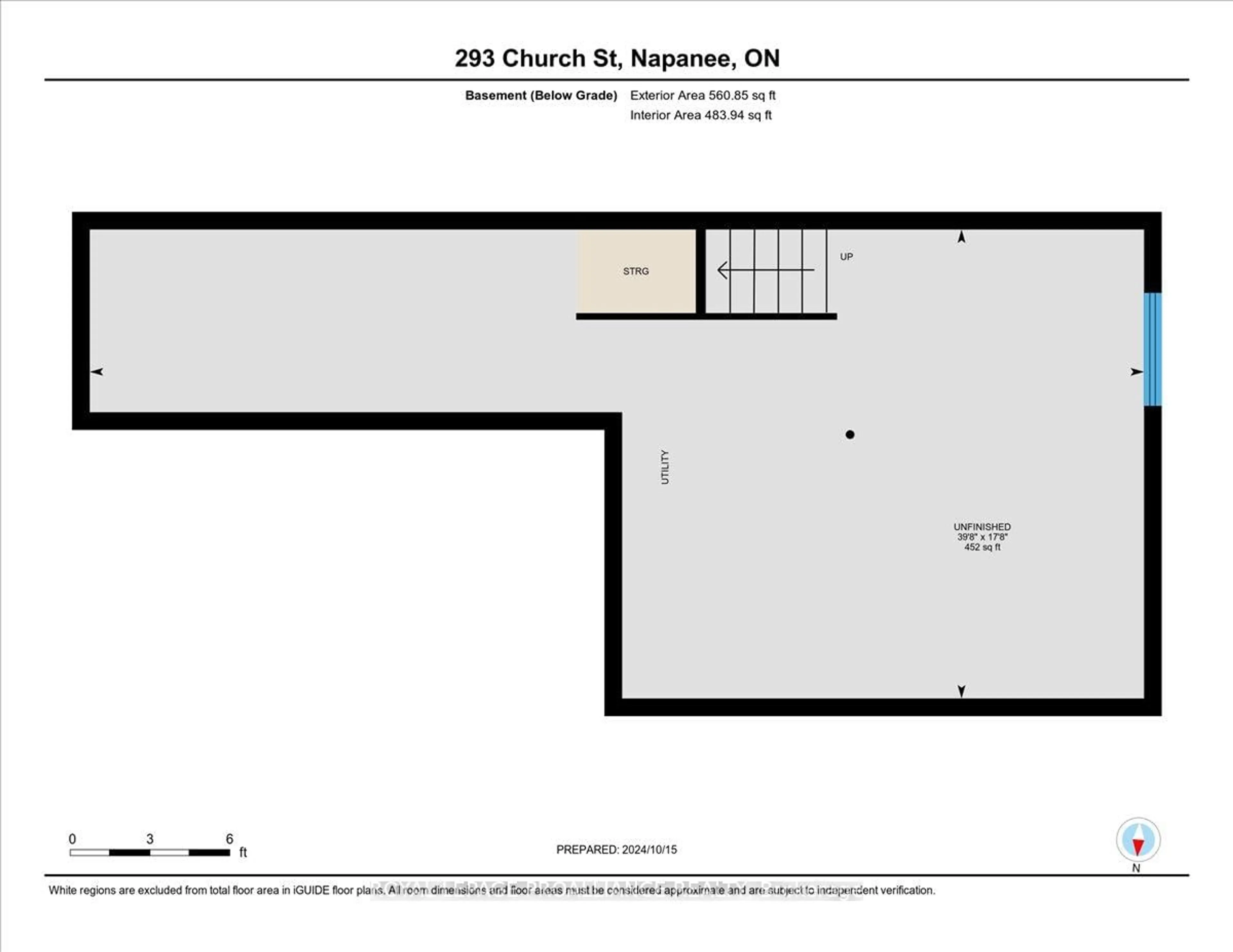 Storage room or clothes room or walk-in closet for 293 Church St, Greater Napanee Ontario K7R 1C5