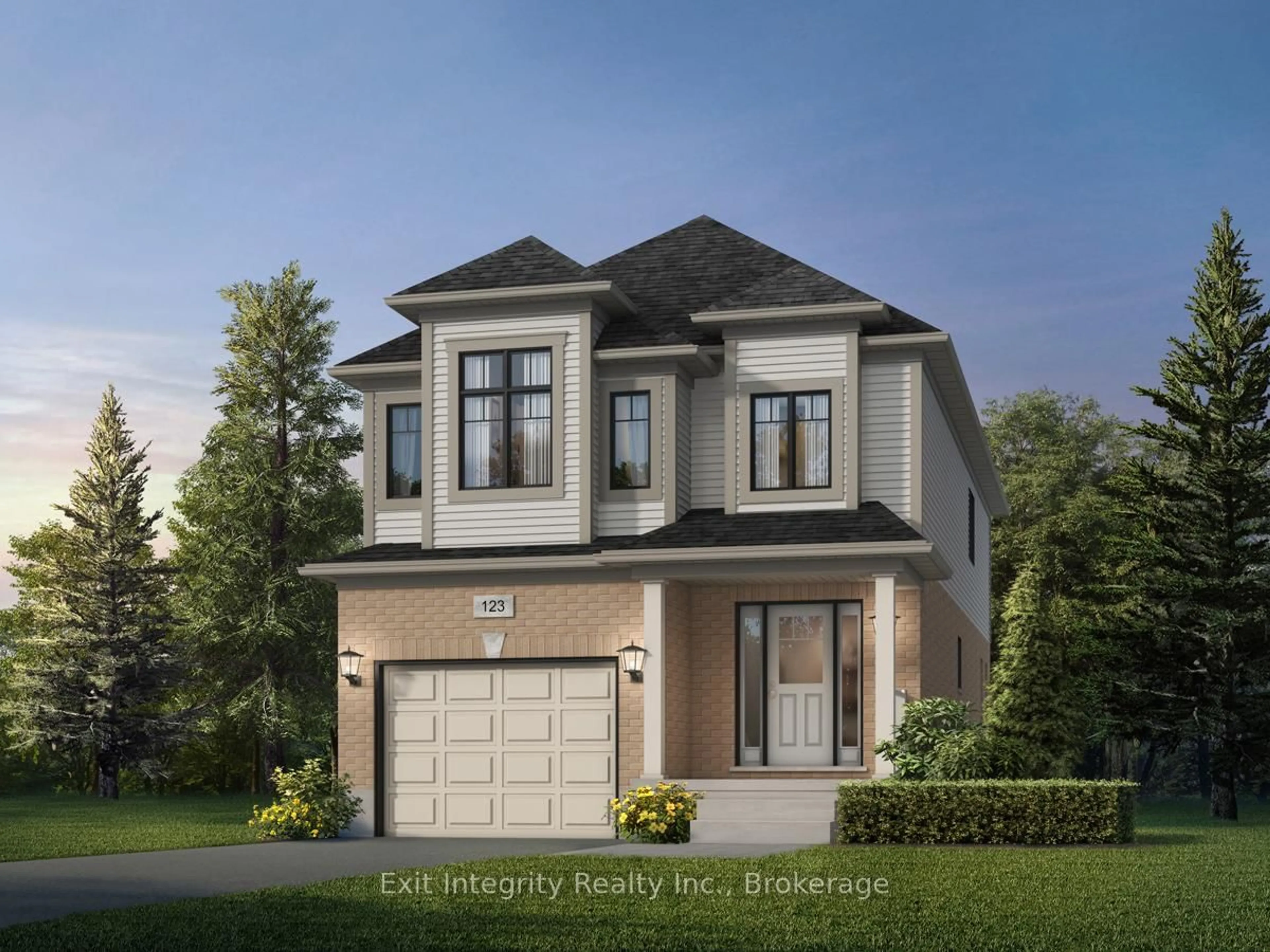 Home with brick exterior material, street for Lot 24 Grange Rd, Guelph Ontario N1E 6N8