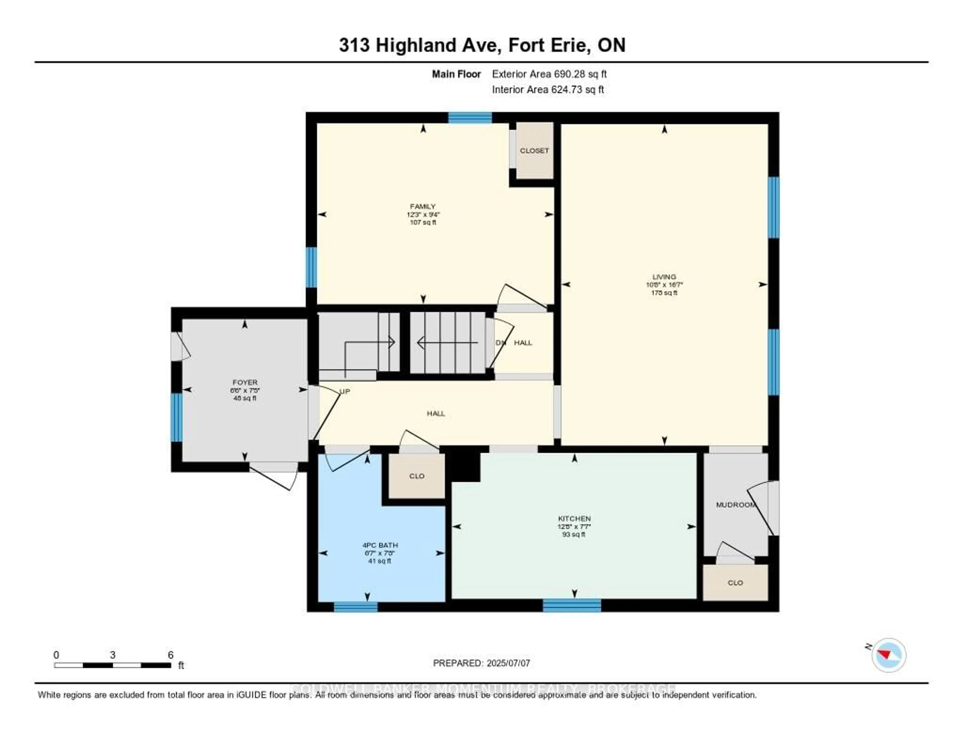 Floor plan for 313 Highland Ave, Fort Erie Ontario L2A 2Y1