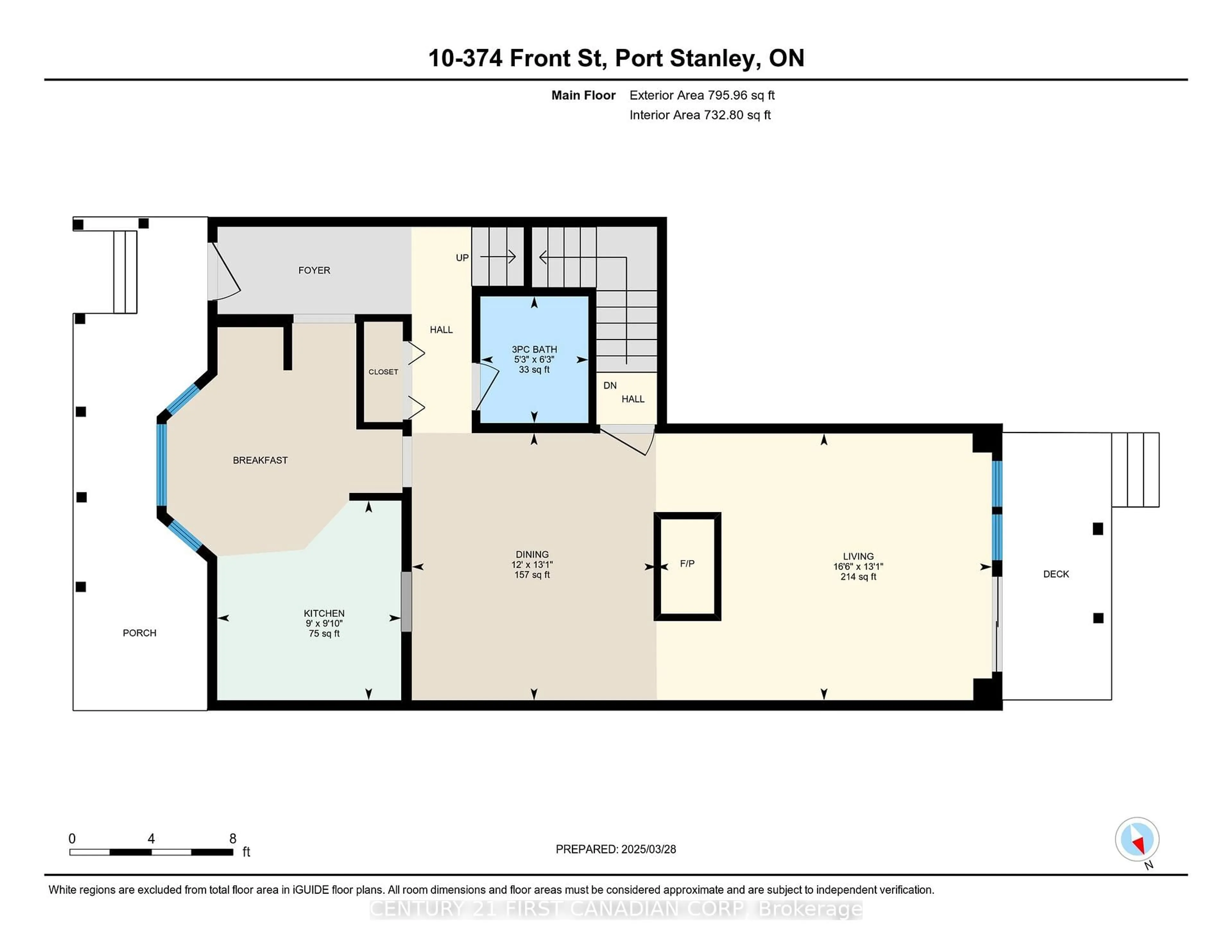 Floor plan for 374 Front St #10, Central Elgin Ontario N5L 1E9