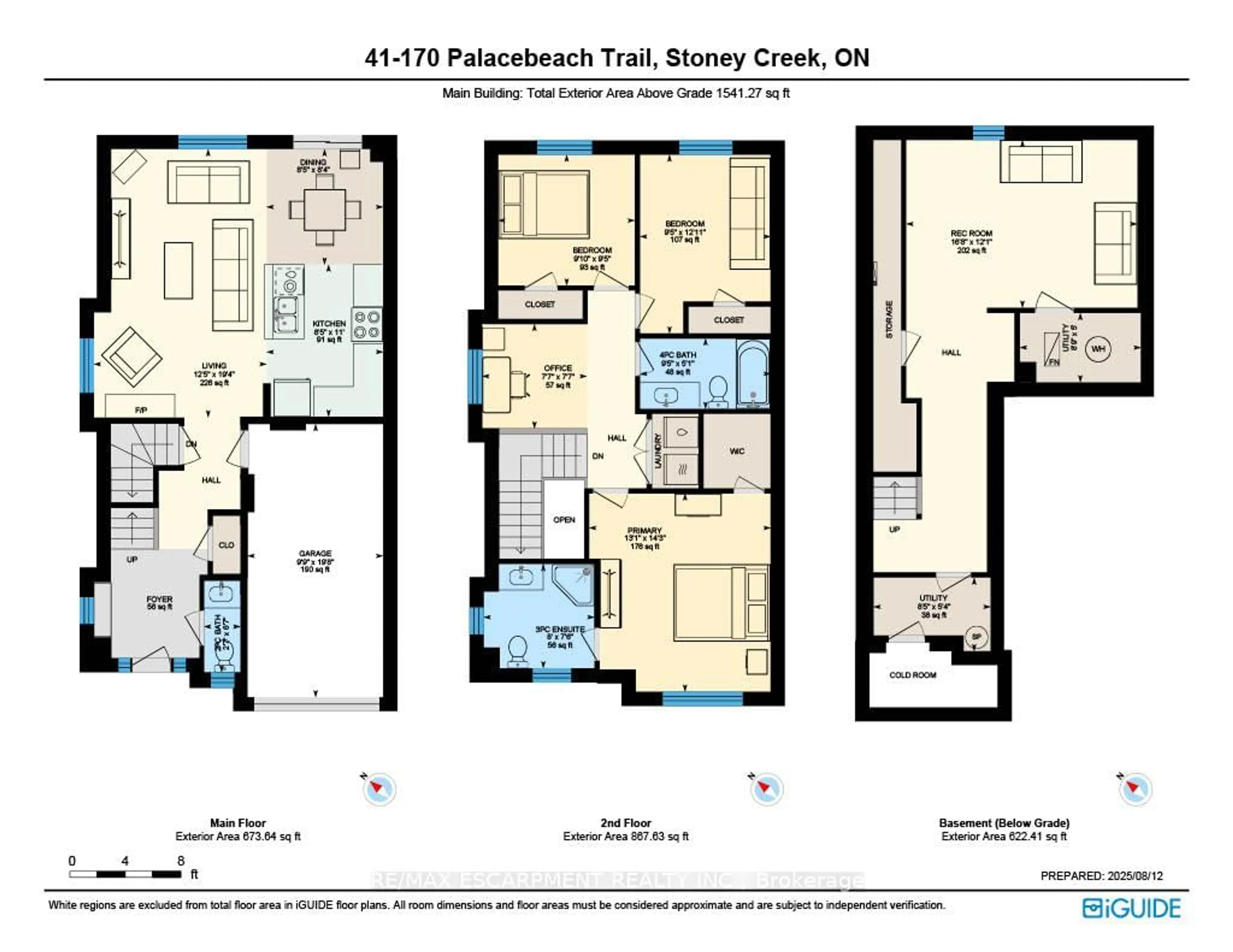 Floor plan for 170 Palacebeach Tr #41, Hamilton Ontario L8E 0H2