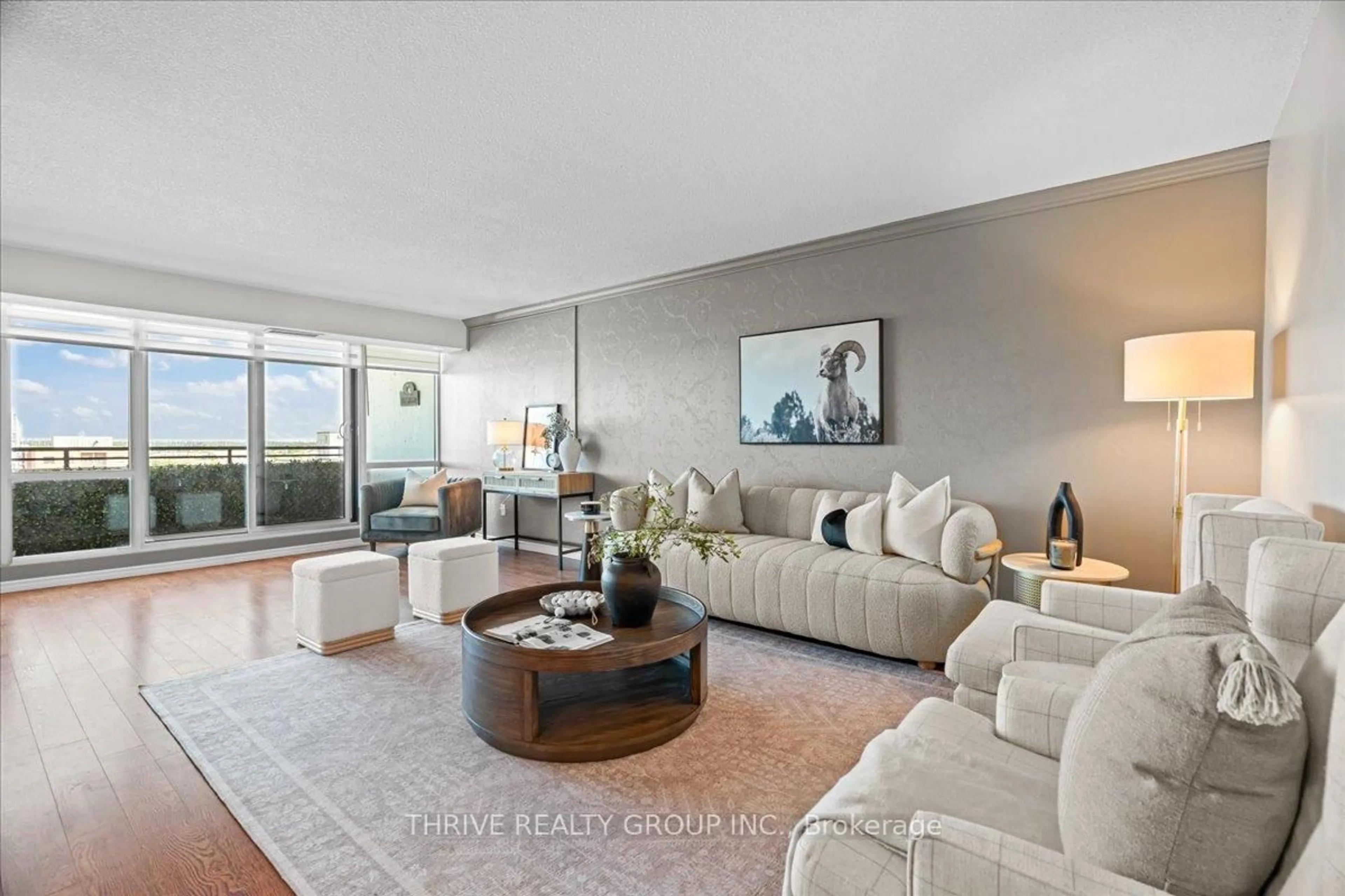 Living room with furniture, unknown for 389 Dundas St #1601, London East Ontario N6B 3L5