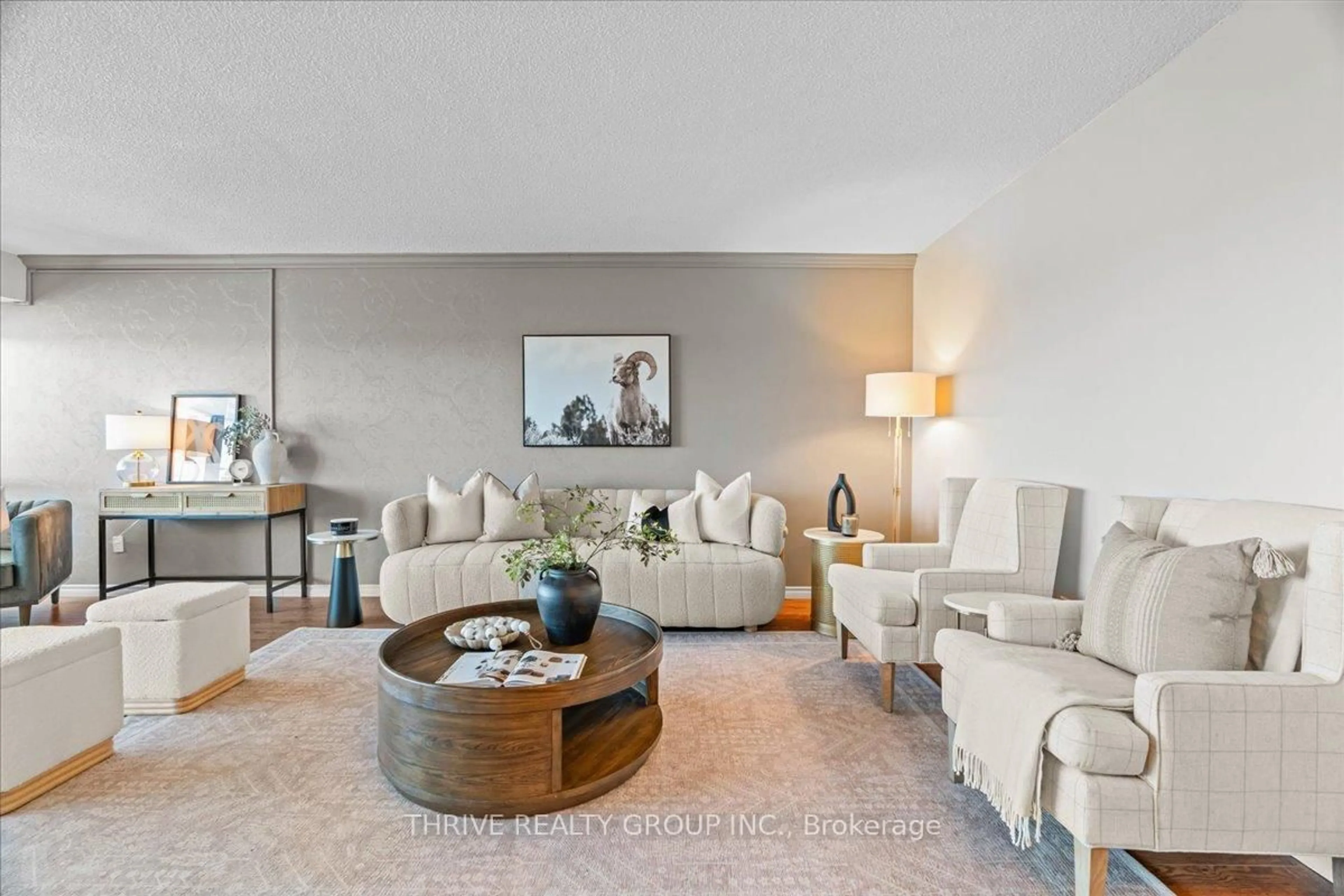 Living room with furniture, unknown for 389 Dundas St #1601, London East Ontario N6B 3L5