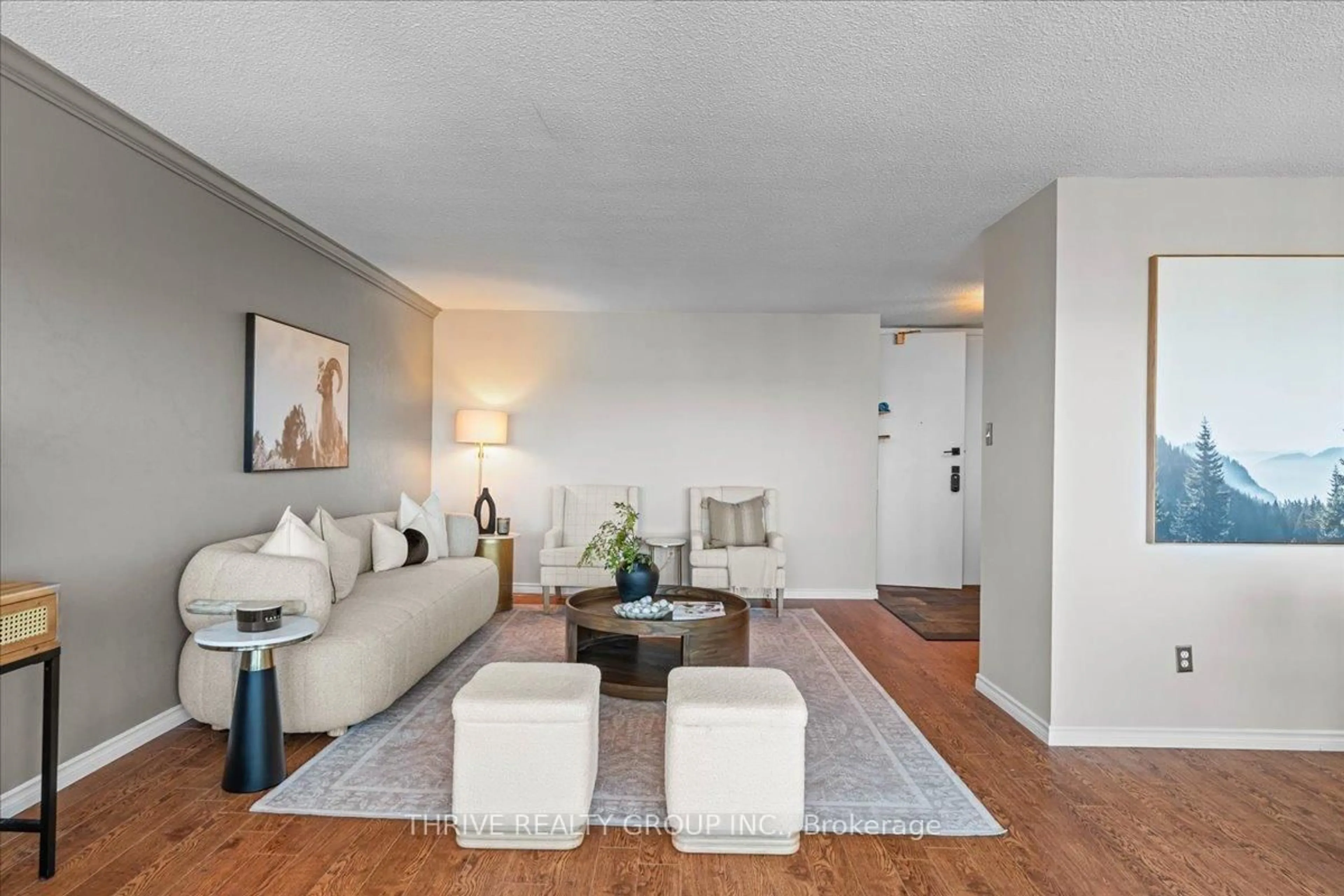 Living room with furniture, unknown for 389 Dundas St #1601, London East Ontario N6B 3L5