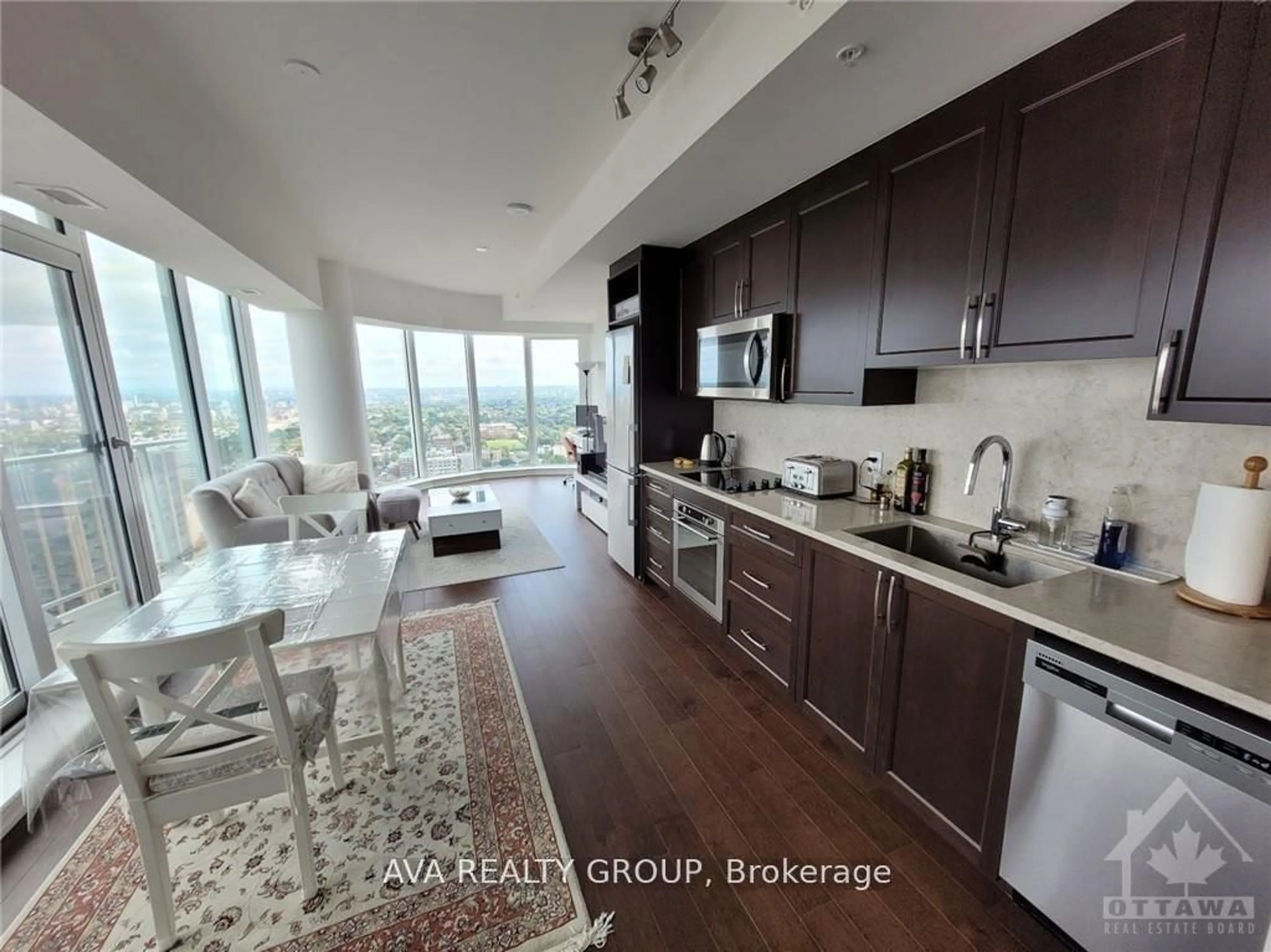 Open concept kitchen, unknown for 805 carling Ave Ave #3308, Ottawa Ontario K1S 5W9