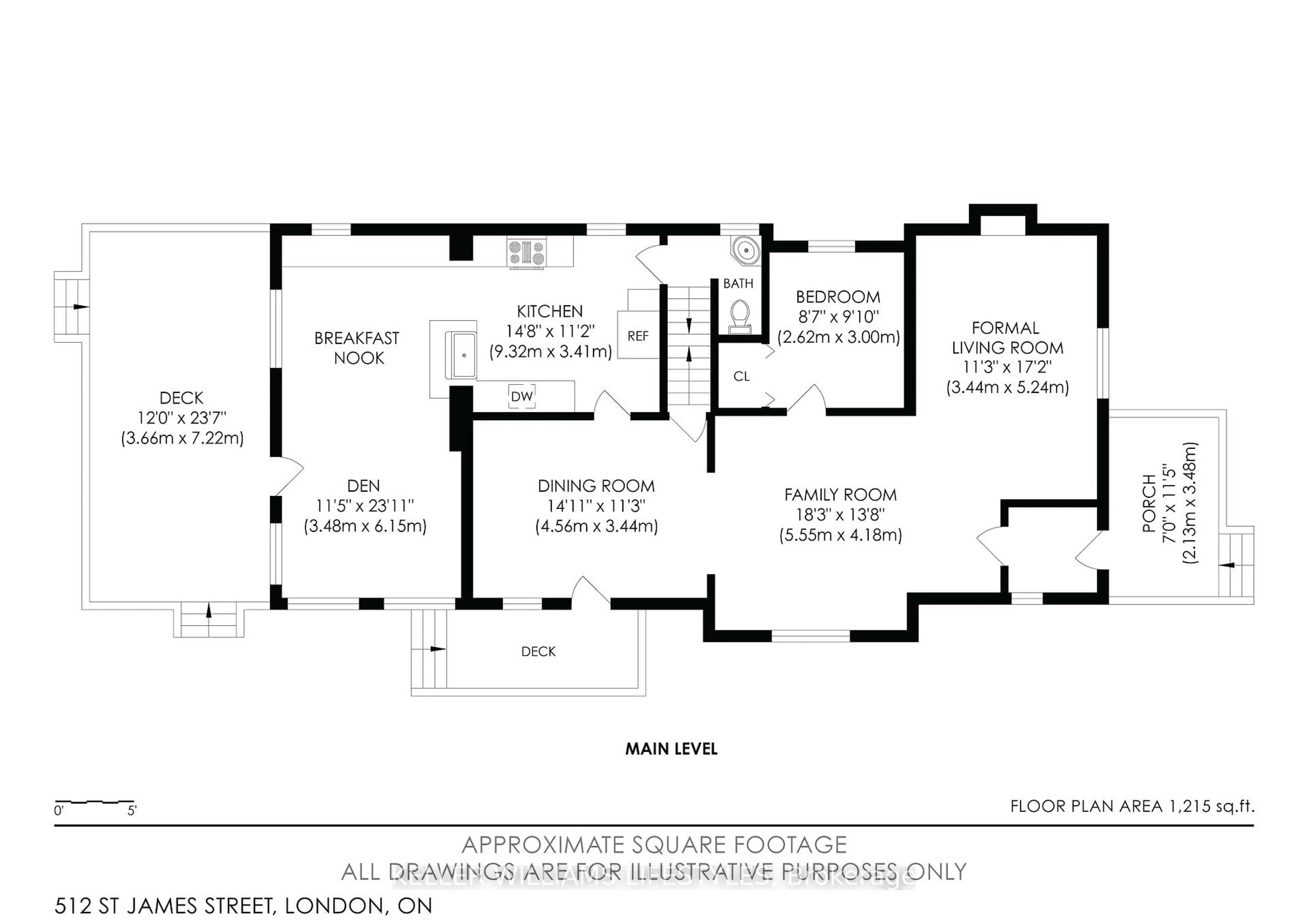 Floor plan for 512 St James St, London East Ontario N5Y 3P3