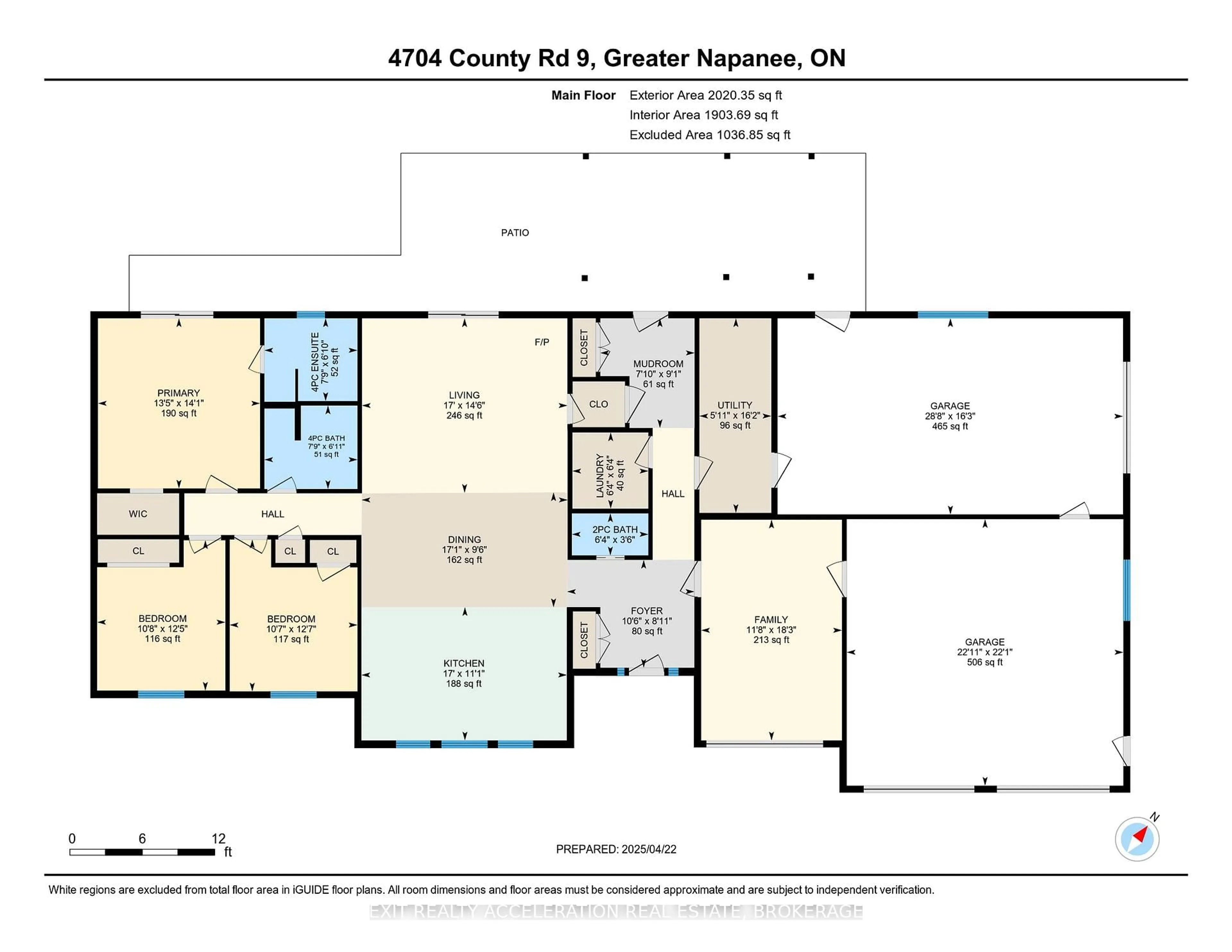 Floor plan for 4704 County Rd 9, Napanee Ontario K7R 3K8