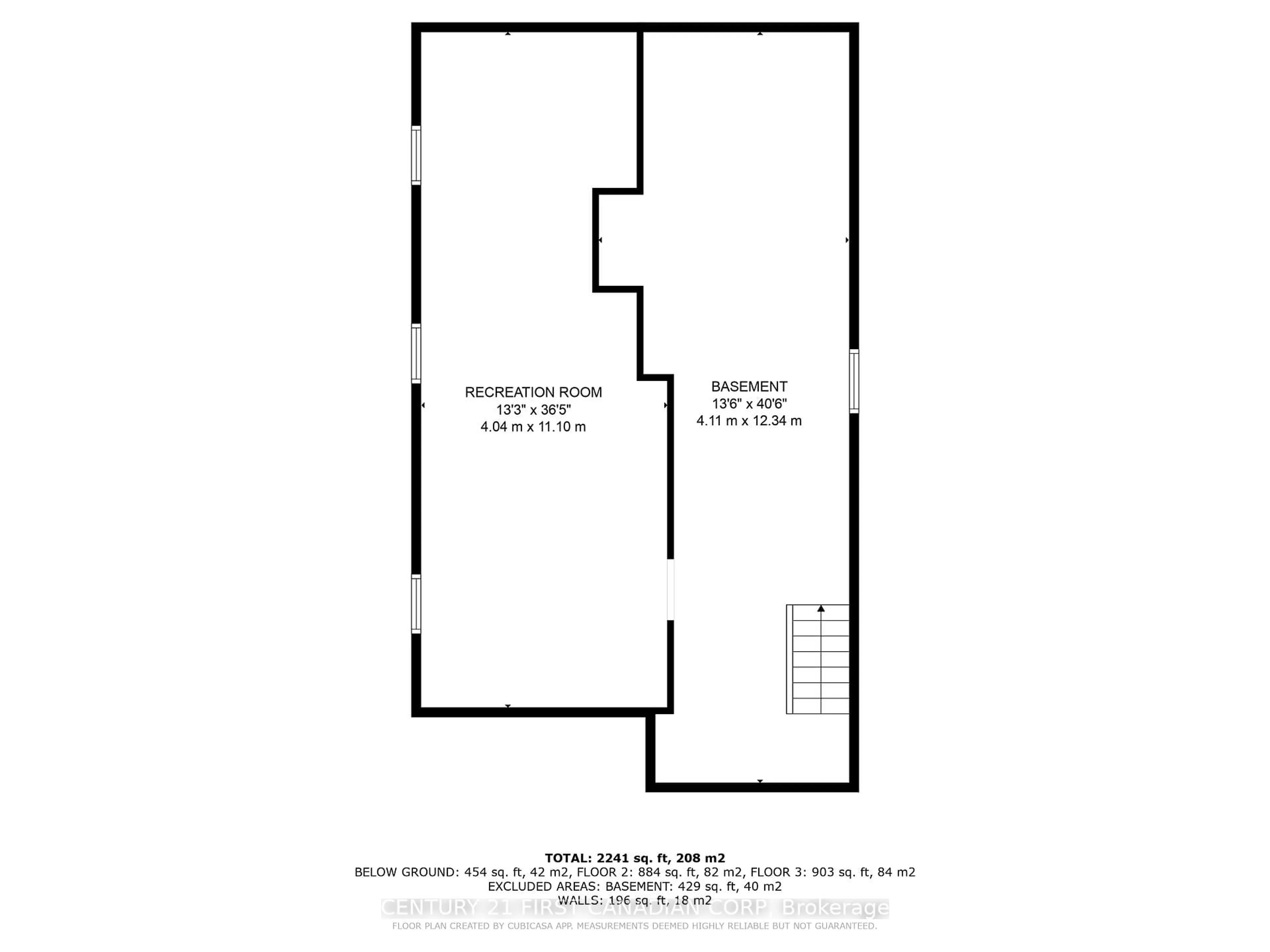 Floor plan for 204 Burnside Dr, London East Ontario N5V 1B7