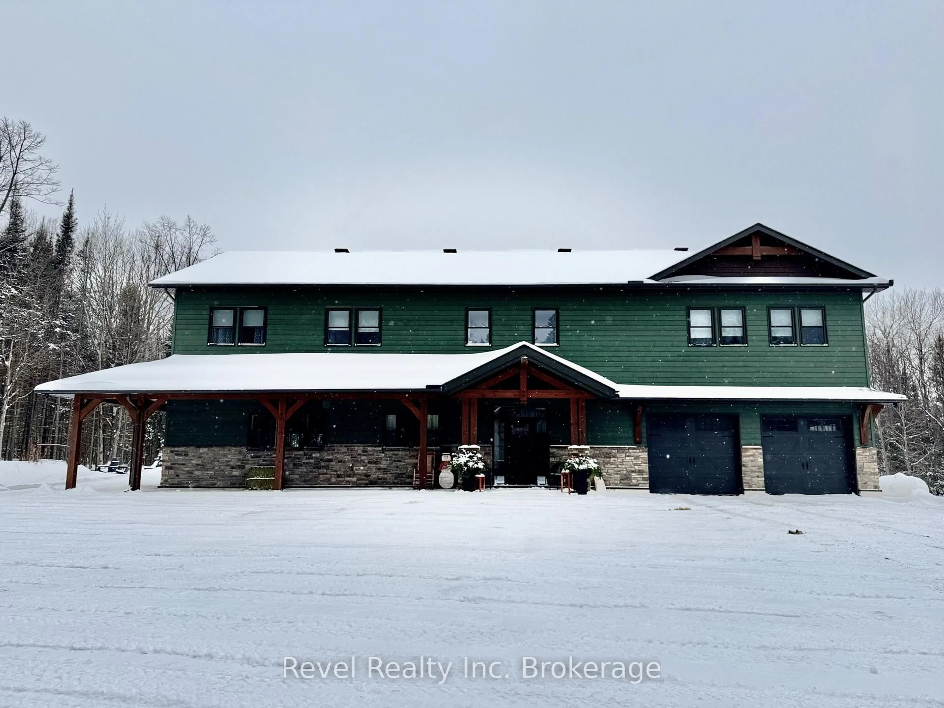 A pic from outside/outdoor area/front of a property/back of a property/a pic from drone, unknown for 1196 River Rd, Chisholm Ontario P0H 1B0