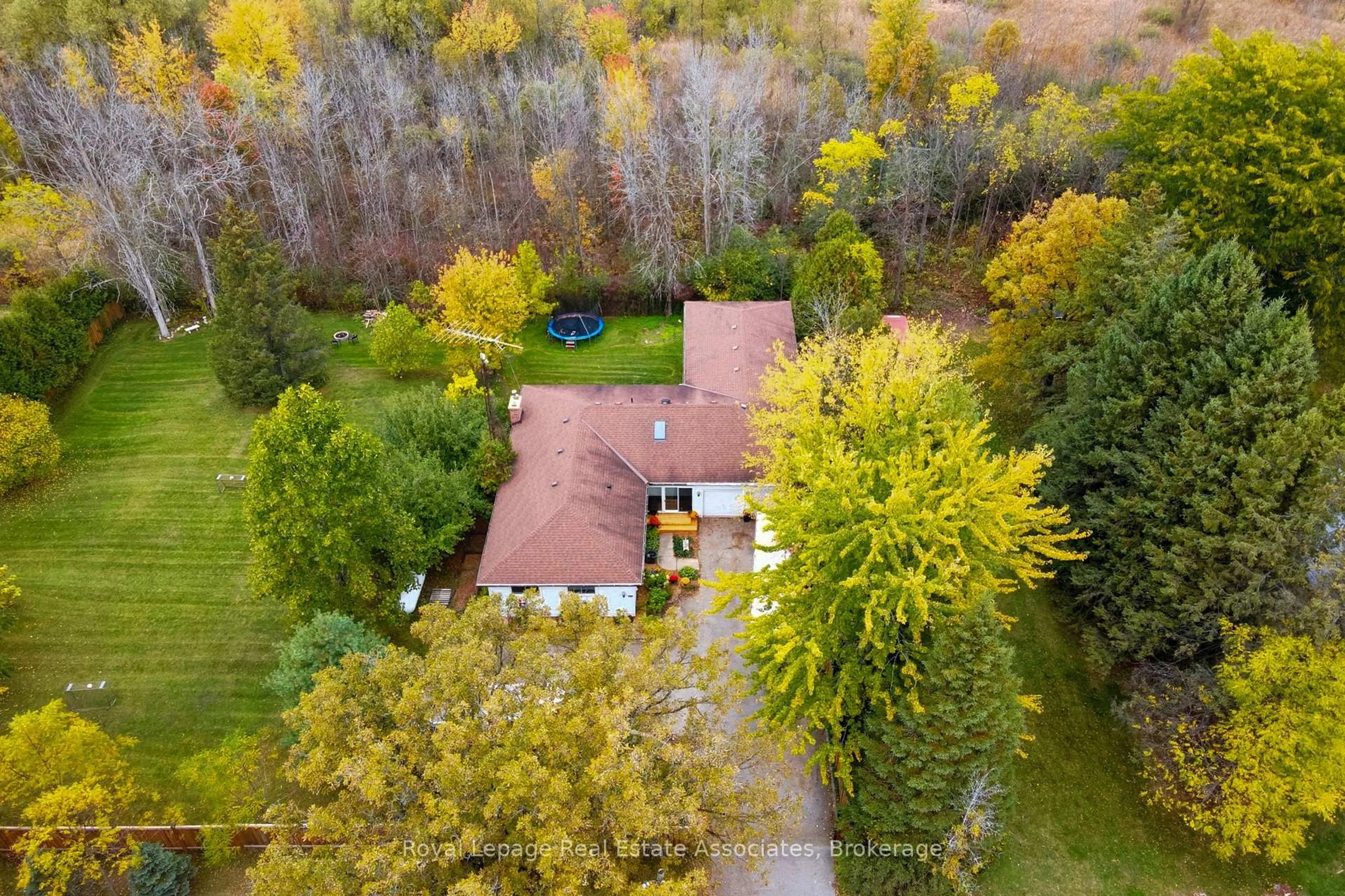 A pic from outside/outdoor area/front of a property/back of a property/a pic from drone, forest/trees view for 1967 Regional 97 Rd, Hamilton Ontario N1R 5S7