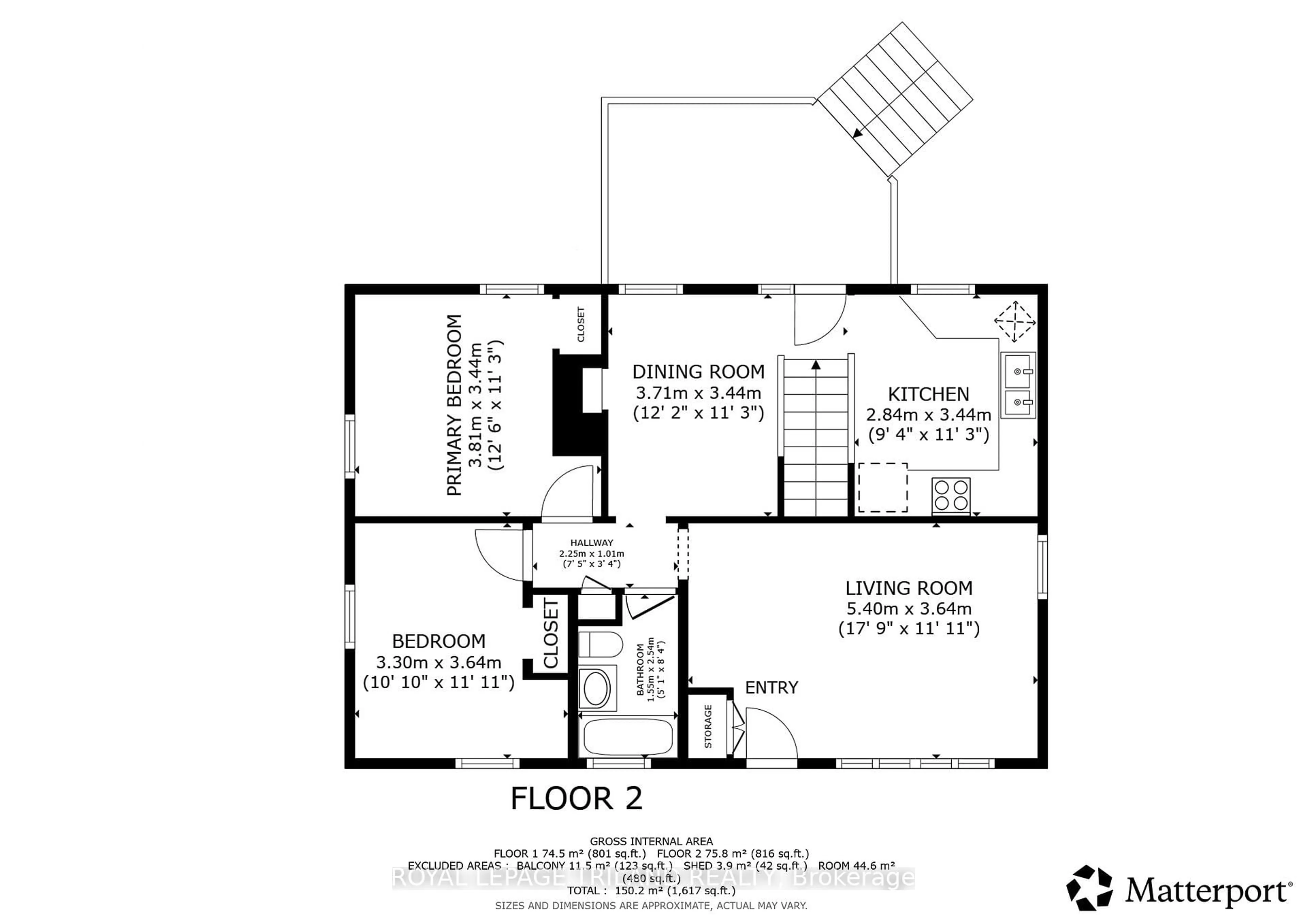Floor plan for 208 Trowbridge Ave, London South Ontario N6J 3M3