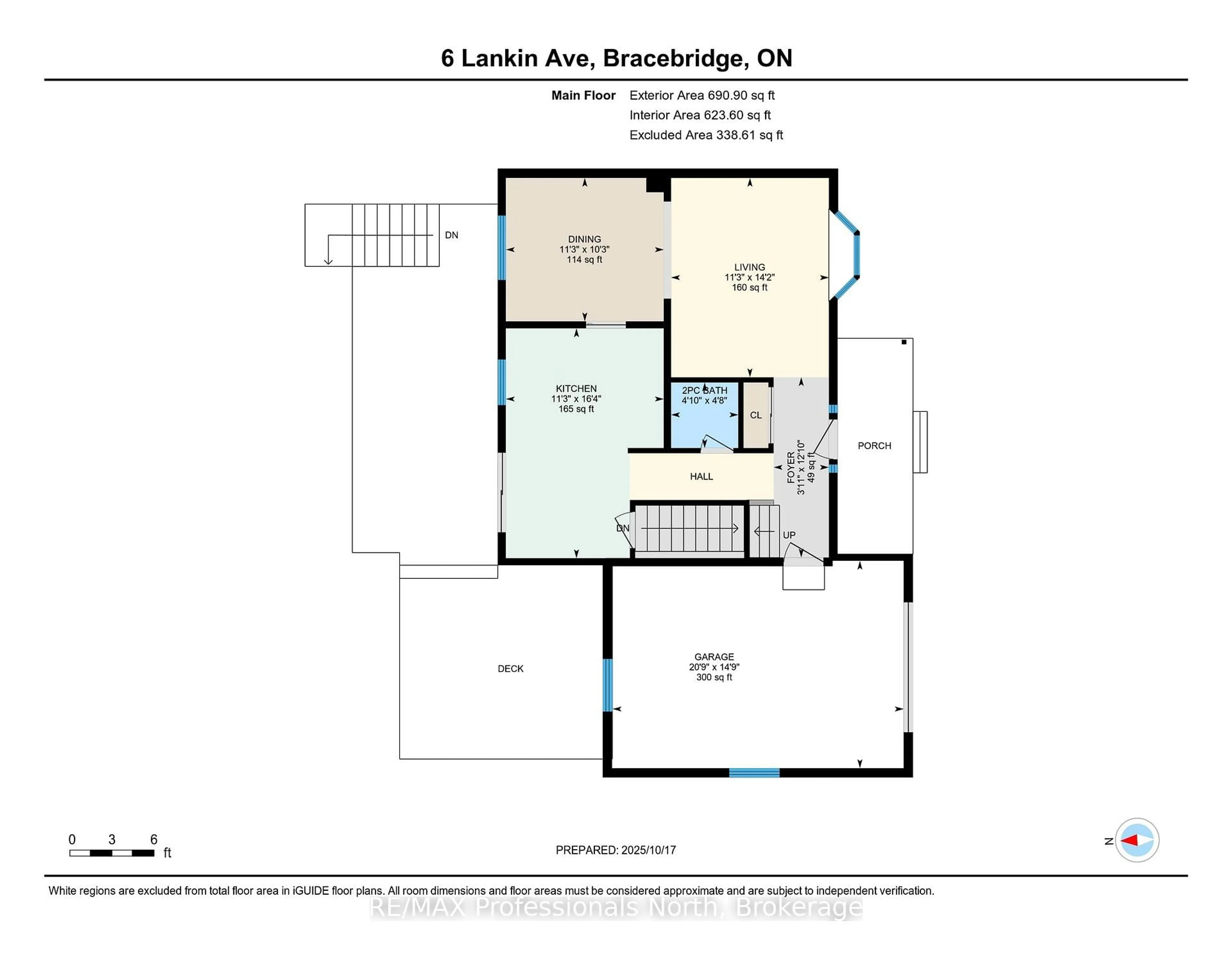 Floor plan for 6 Lankin Ave, Bracebridge Ontario P1L 1Y1
