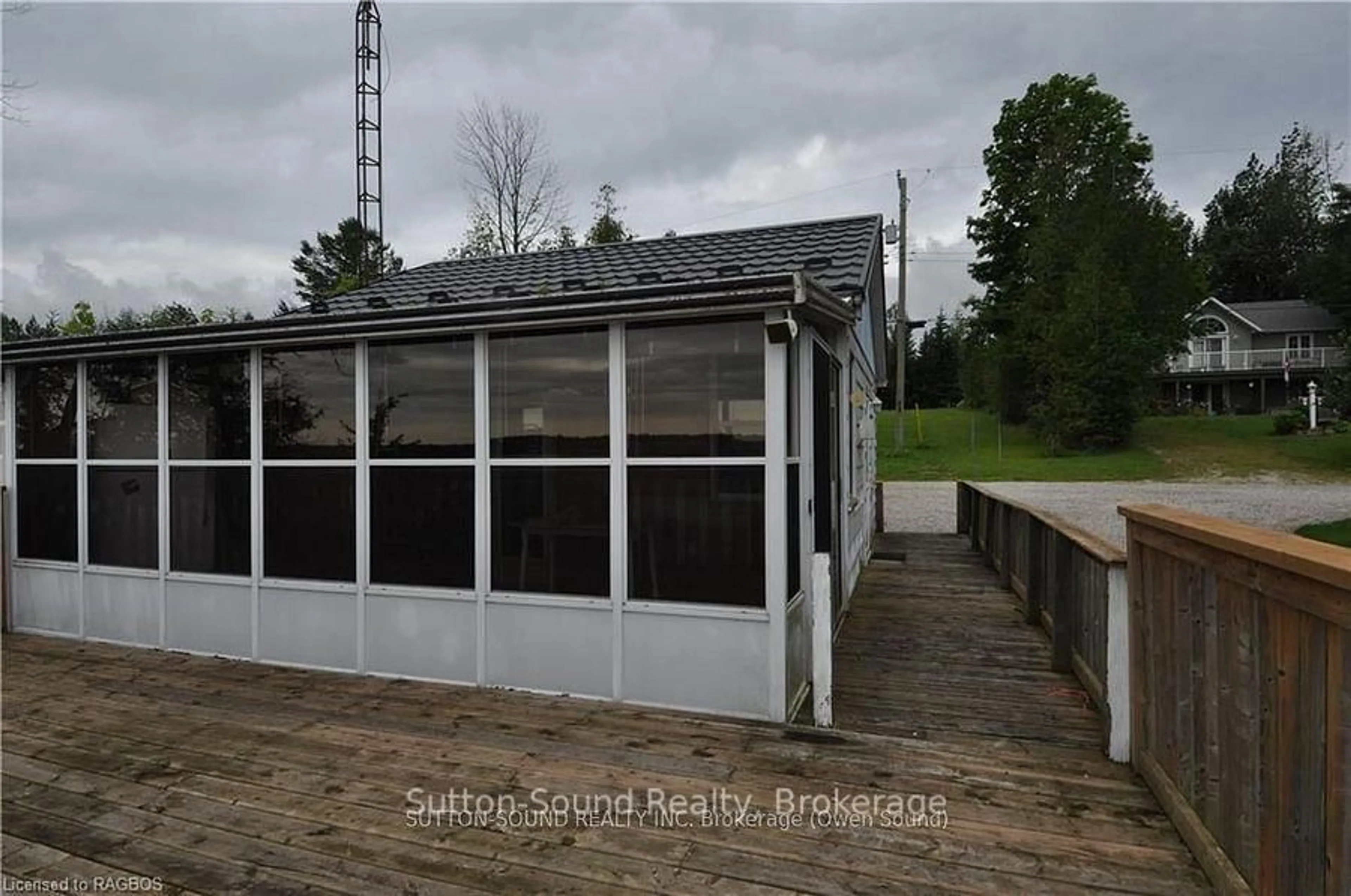 Patio, water/lake/river/ocean view for 38 Island View Dr, South Bruce Peninsula Ontario N0H 1A0