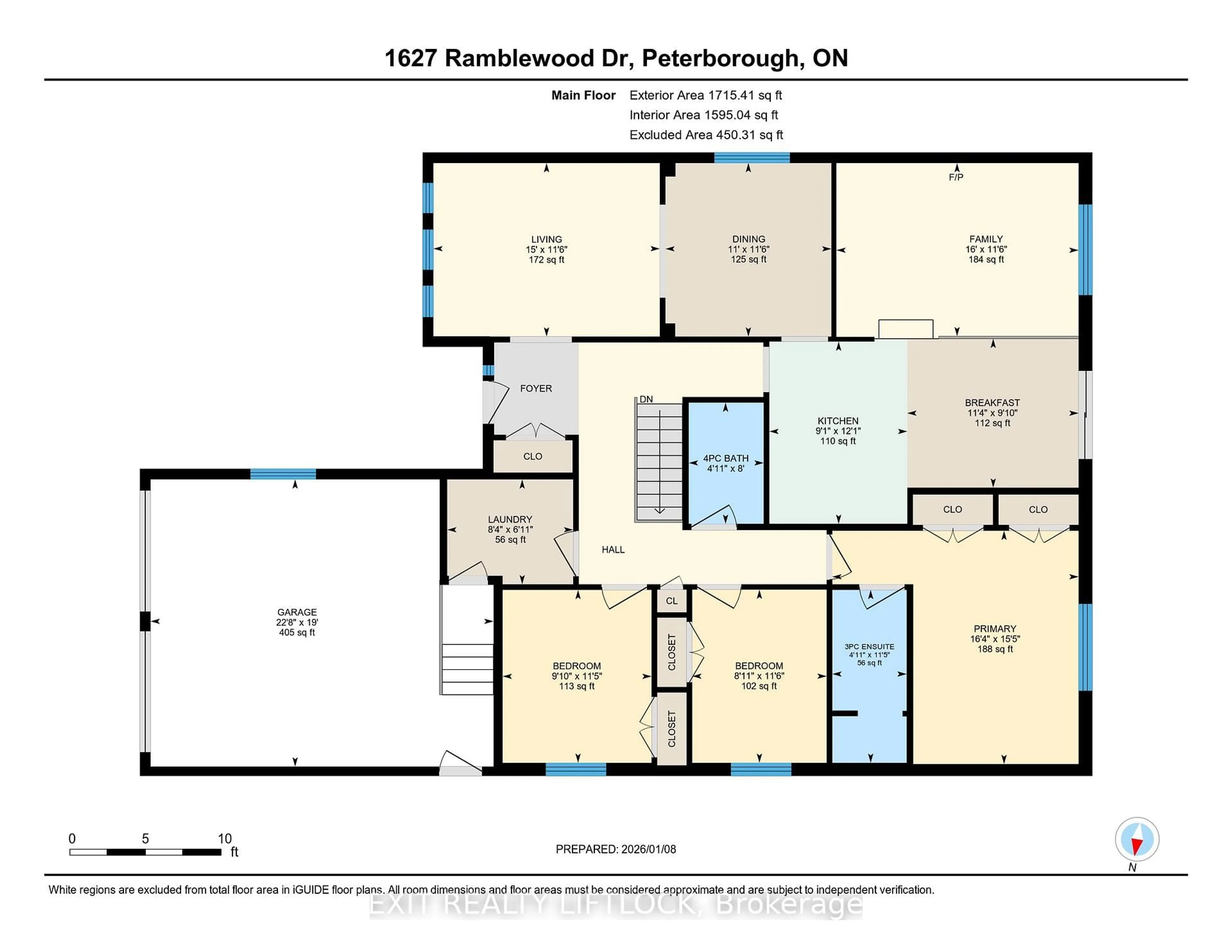 Floor plan for 1627 Ramblewood Dr, Peterborough Ontario K9K 2C3