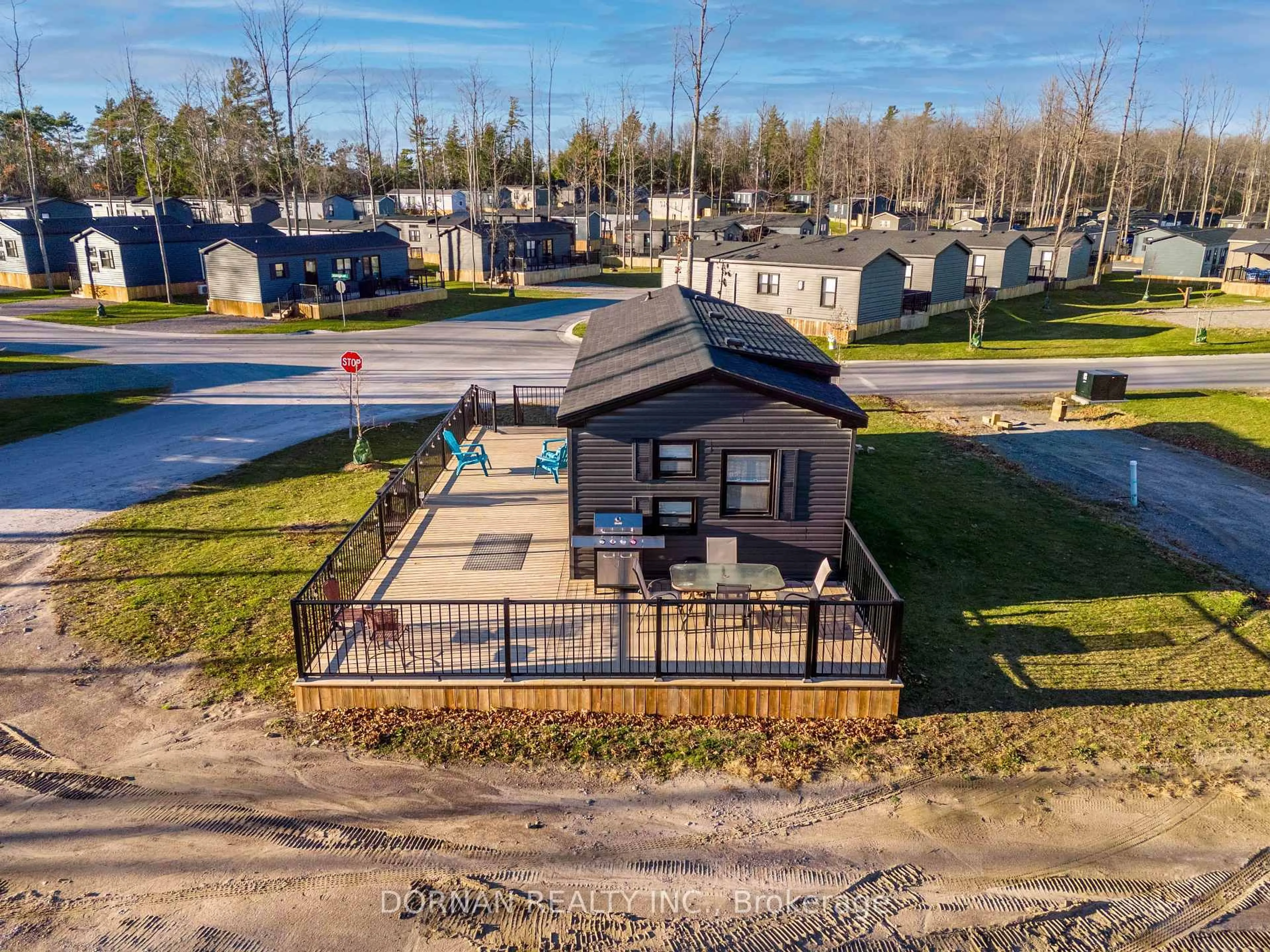 A pic from outside/outdoor area/front of a property/back of a property/a pic from drone, street for 1235 Villiers Line #ANGUS GLEN 13, Otonabee-South Monaghan Ontario K0L 2G0
