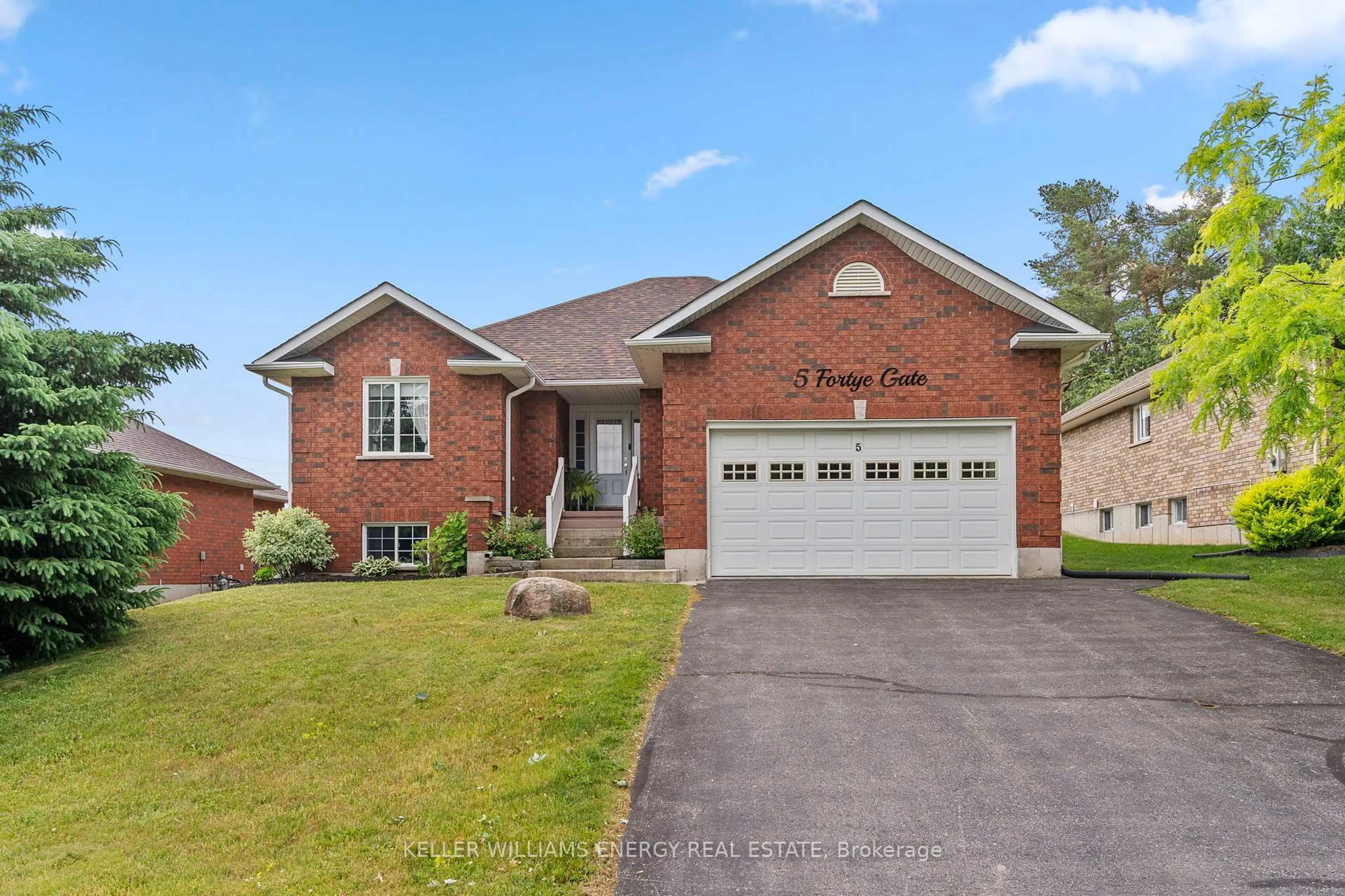 Home with brick exterior material, street for 5 Fortye Gate, Peterborough Ontario K9K 2E7