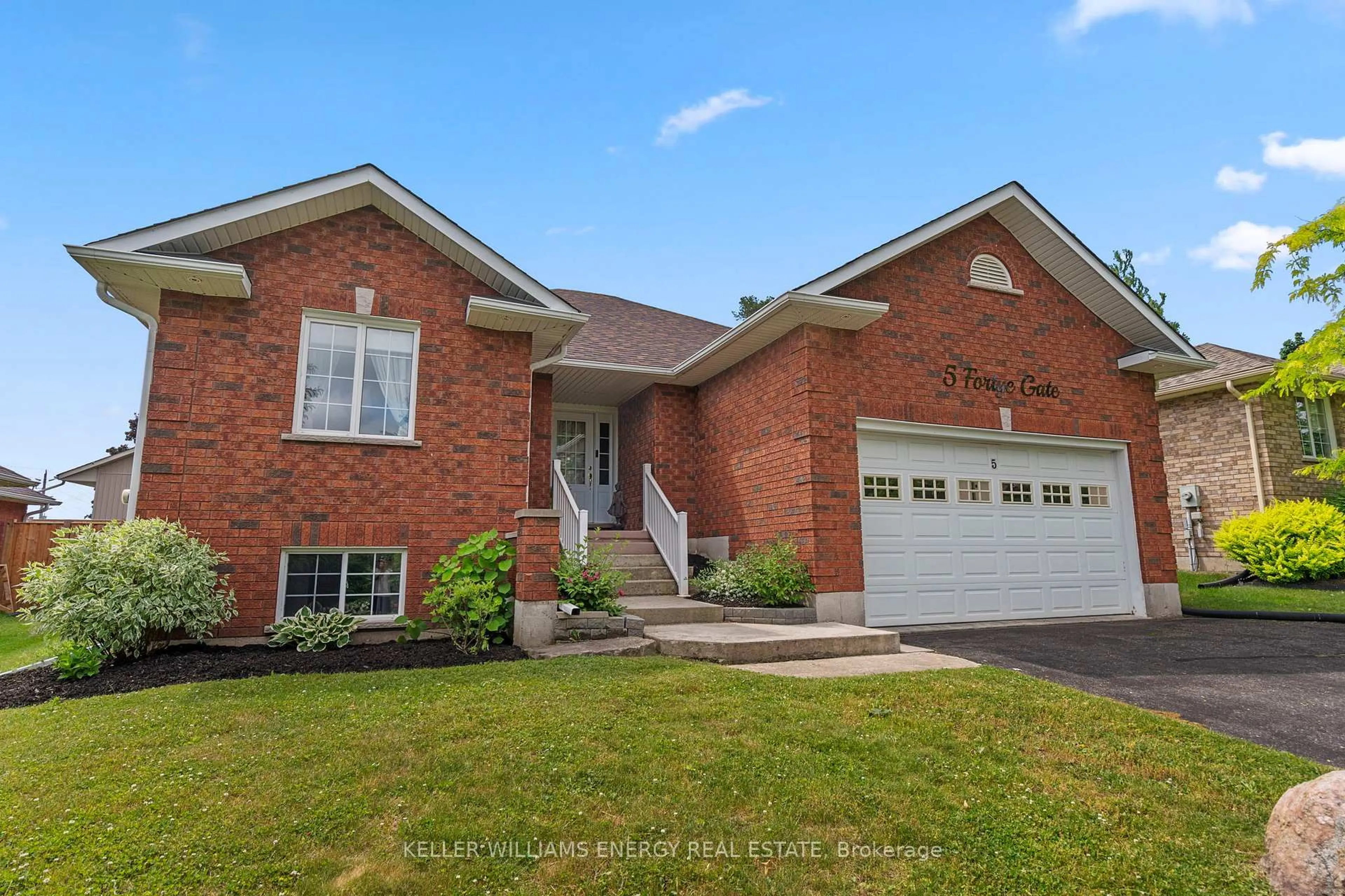 Home with brick exterior material, street for 5 Fortye Gate, Peterborough Ontario K9K 2E7