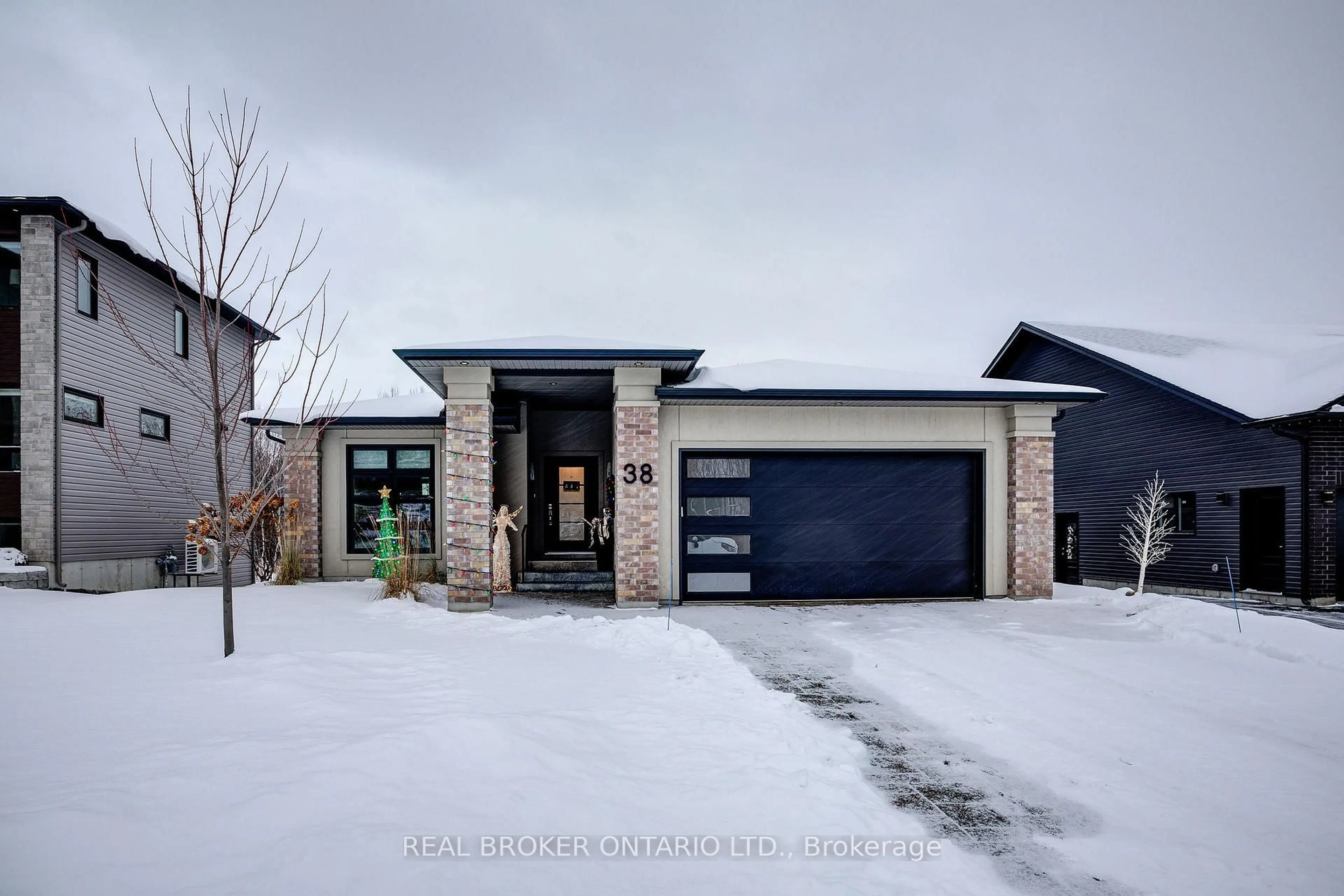 Home with brick exterior material, street for 38 Hazelton Dr, Greater Sudbury Ontario P3B 0G6