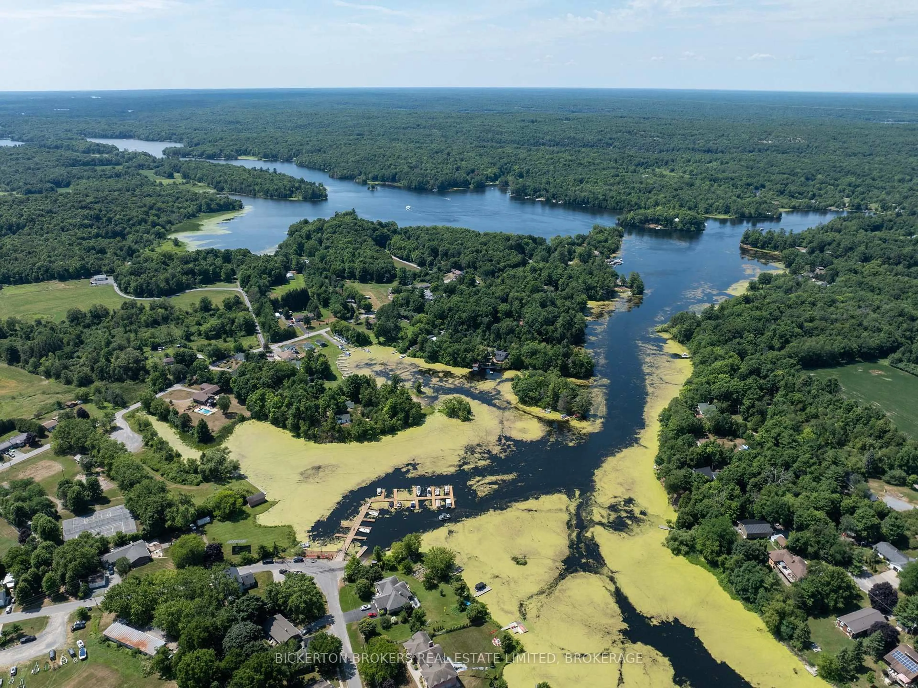 A pic from outside/outdoor area/front of a property/back of a property/a pic from drone, water/lake/river/ocean view for 153 Main St, Leeds and the Thousand Islands Ontario K0H 2N0